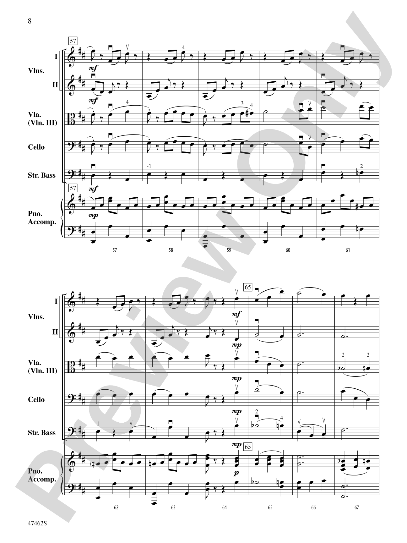 Rondino: String Orchestra Conductor Score & Parts