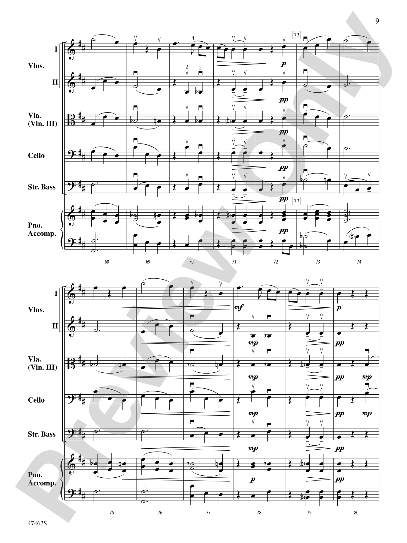 Rondino: String Orchestra Conductor Score & Parts