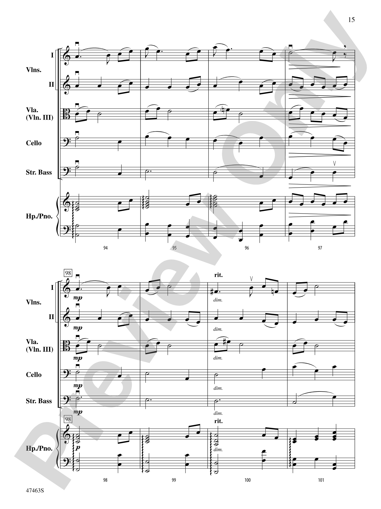 Return to Waterford: String Orchestra Conductor Score & Parts