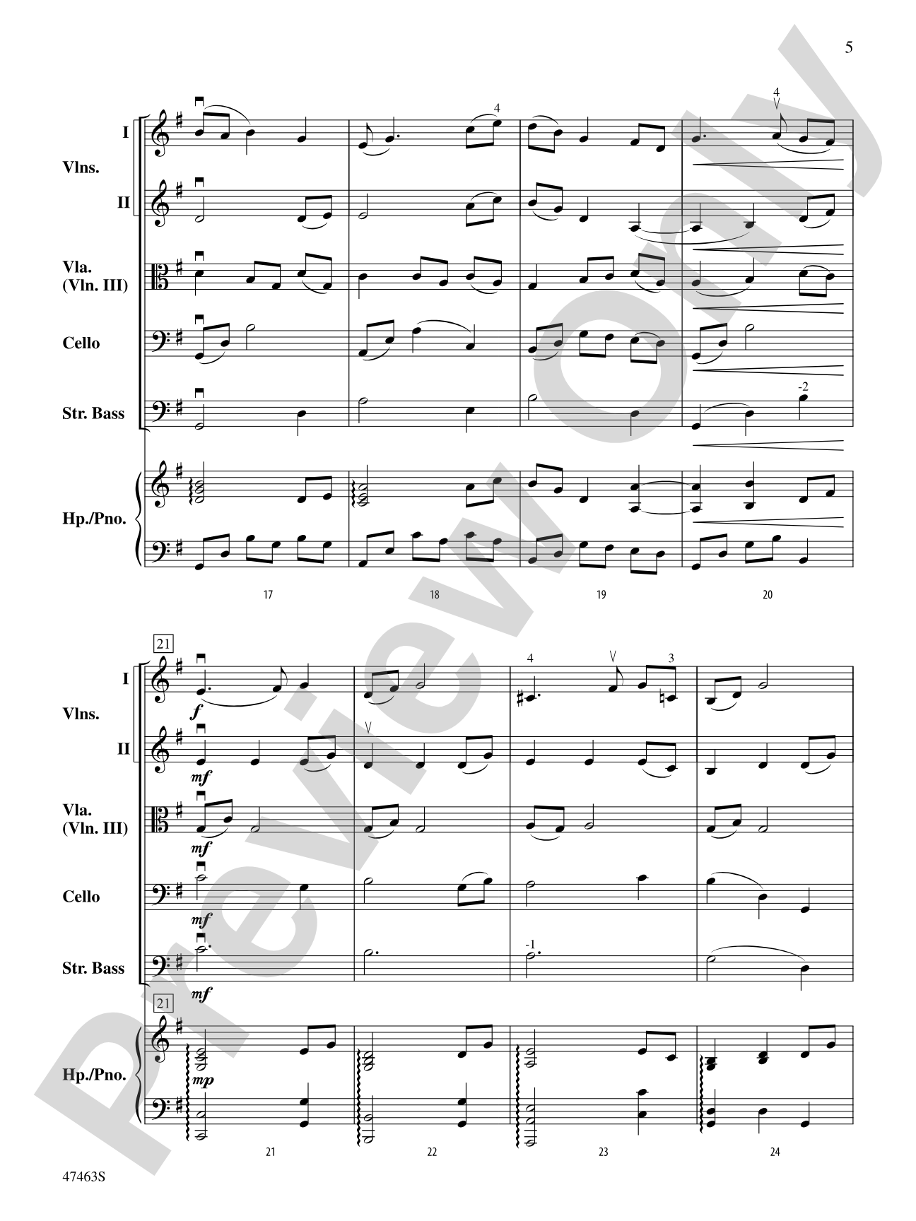Return to Waterford: String Orchestra Conductor Score & Parts