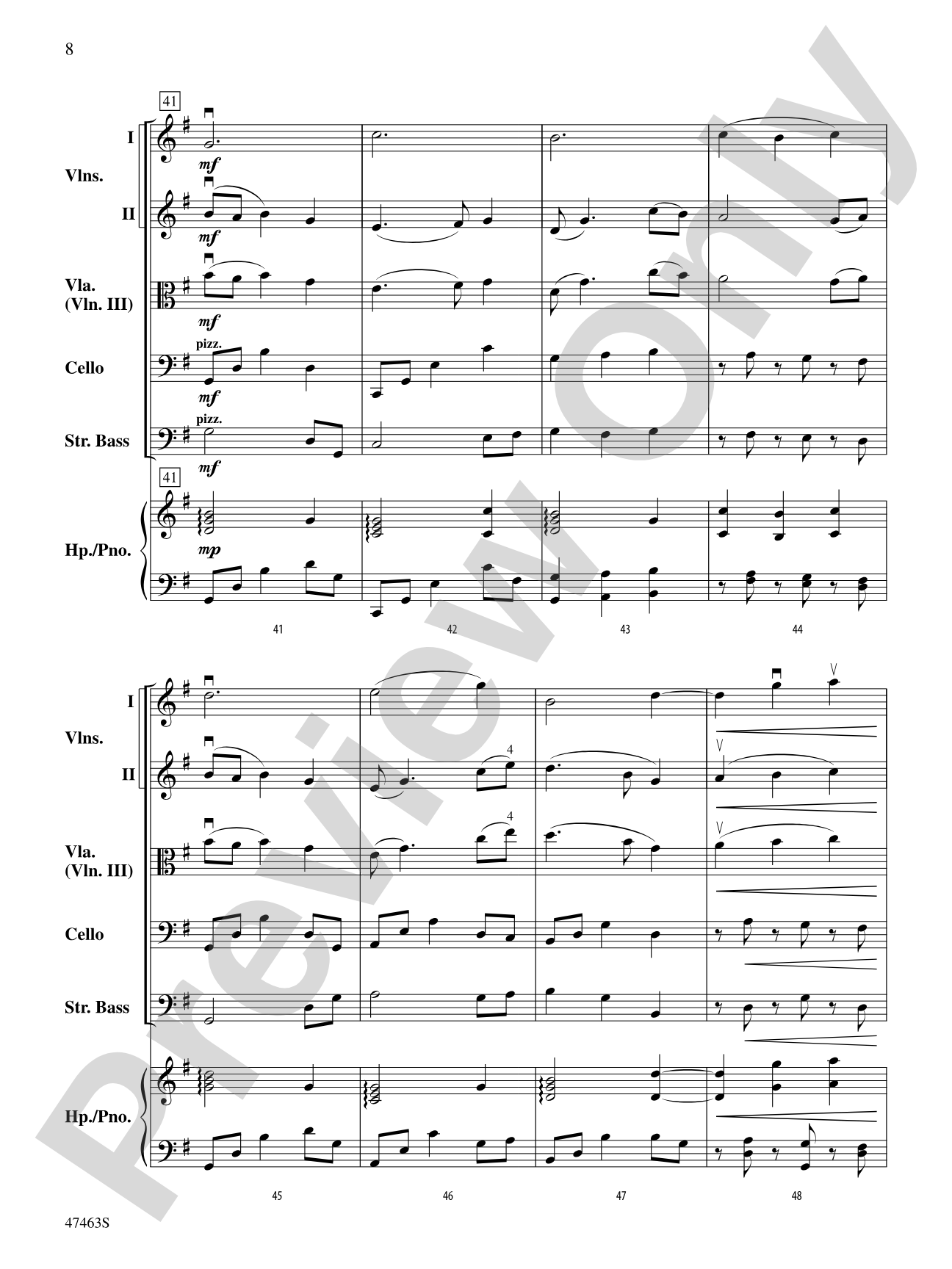 Return to Waterford: String Orchestra Conductor Score & Parts