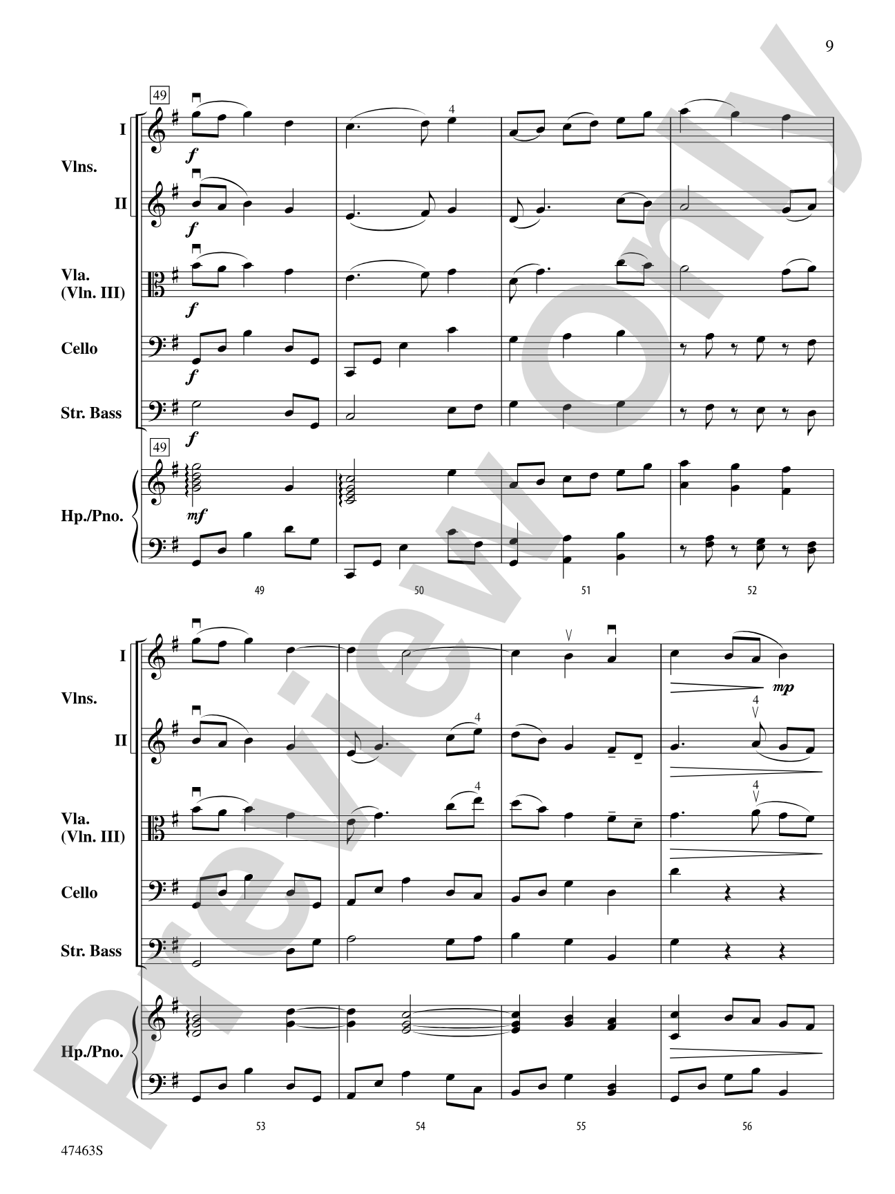 Return to Waterford: String Orchestra Conductor Score & Parts