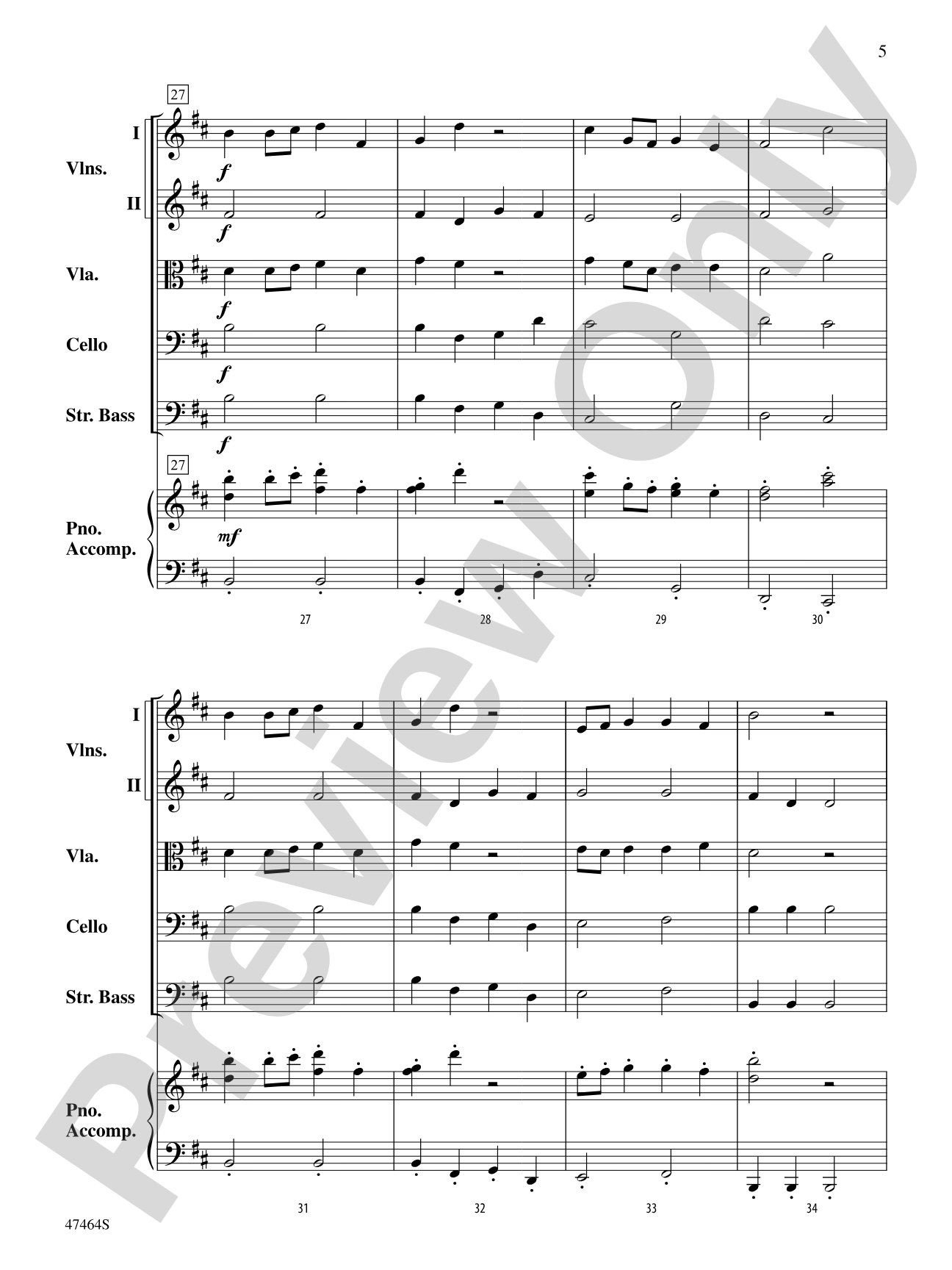 A Russian Winter: String Orchestra Conductor Score & Parts