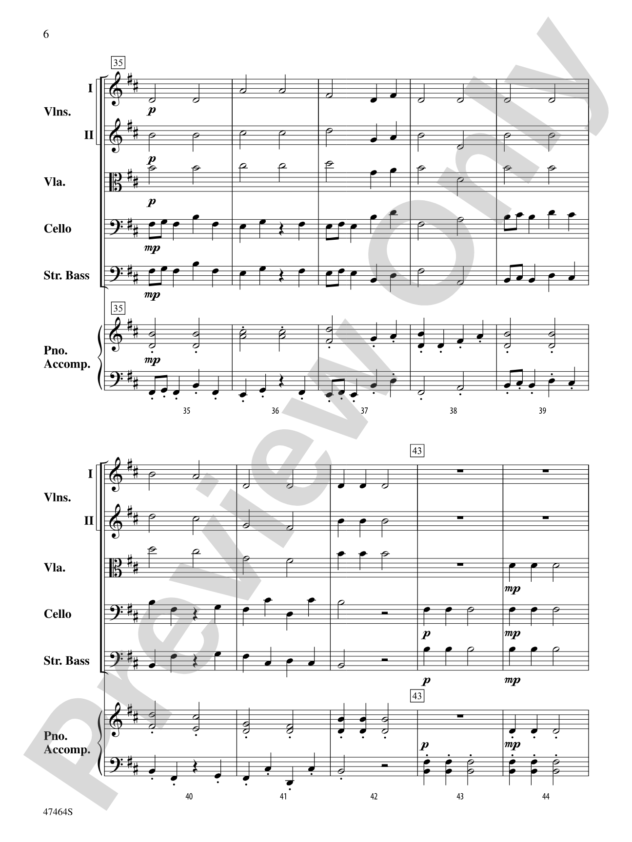 A Russian Winter: String Orchestra Conductor Score & Parts