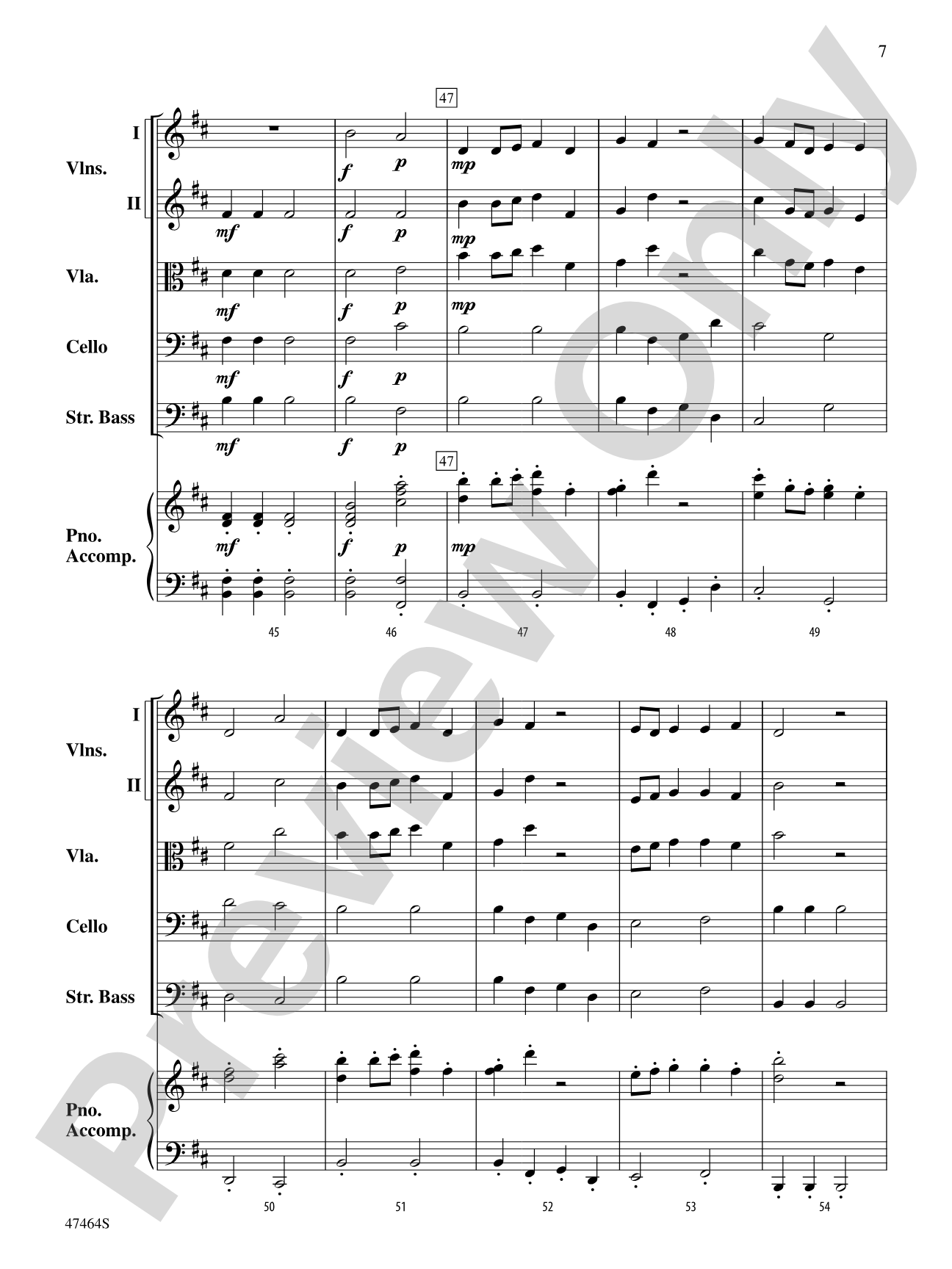 A Russian Winter: String Orchestra Conductor Score & Parts