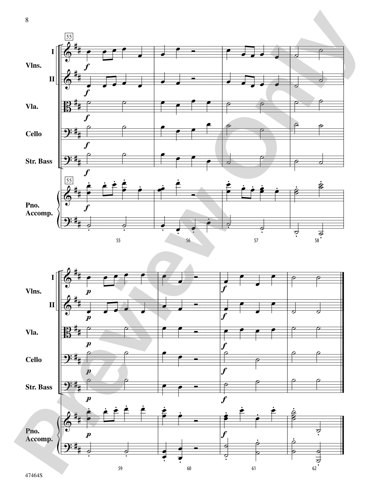 A Russian Winter: String Orchestra Conductor Score & Parts
