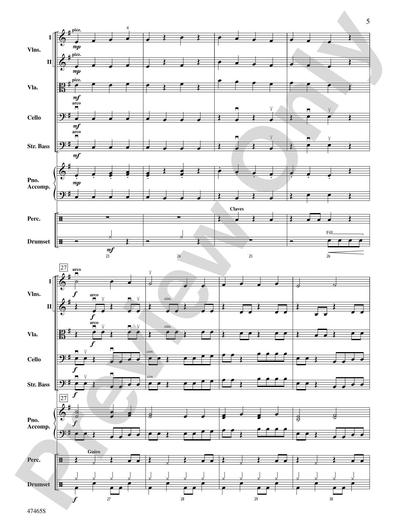 Secret Santa: String Orchestra Conductor Score & Parts