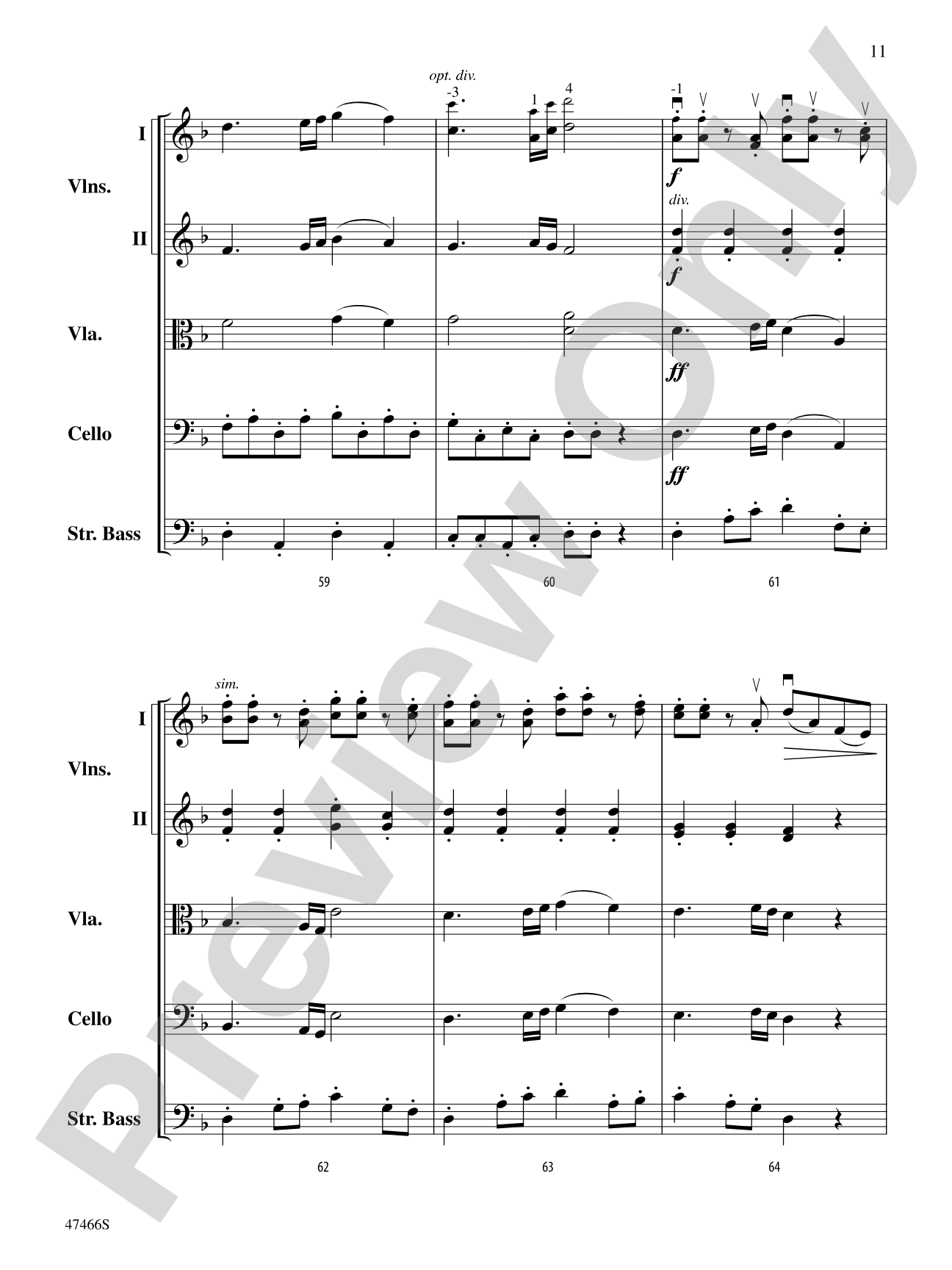 Ante Meridian: String Orchestra Conductor Score & Parts