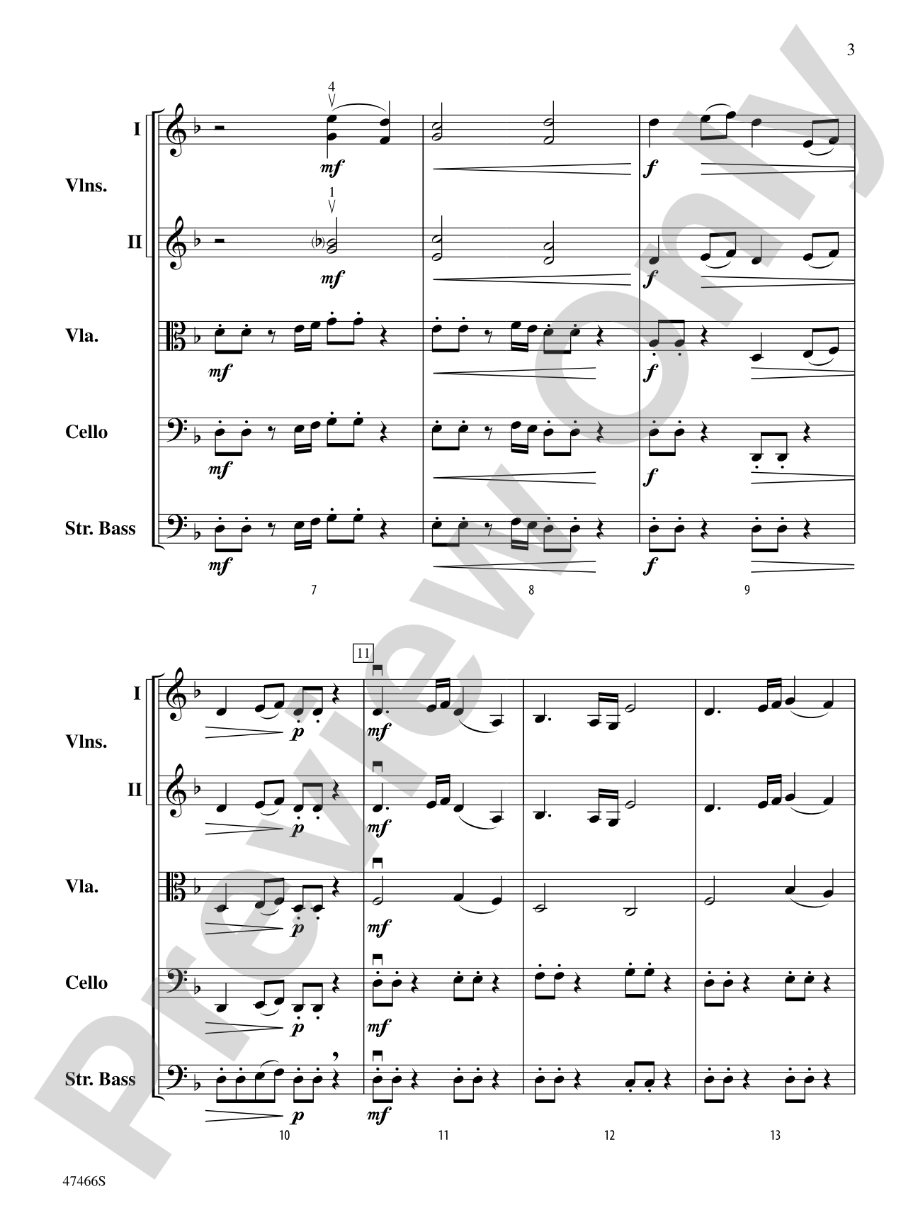 Ante Meridian: String Orchestra Conductor Score & Parts