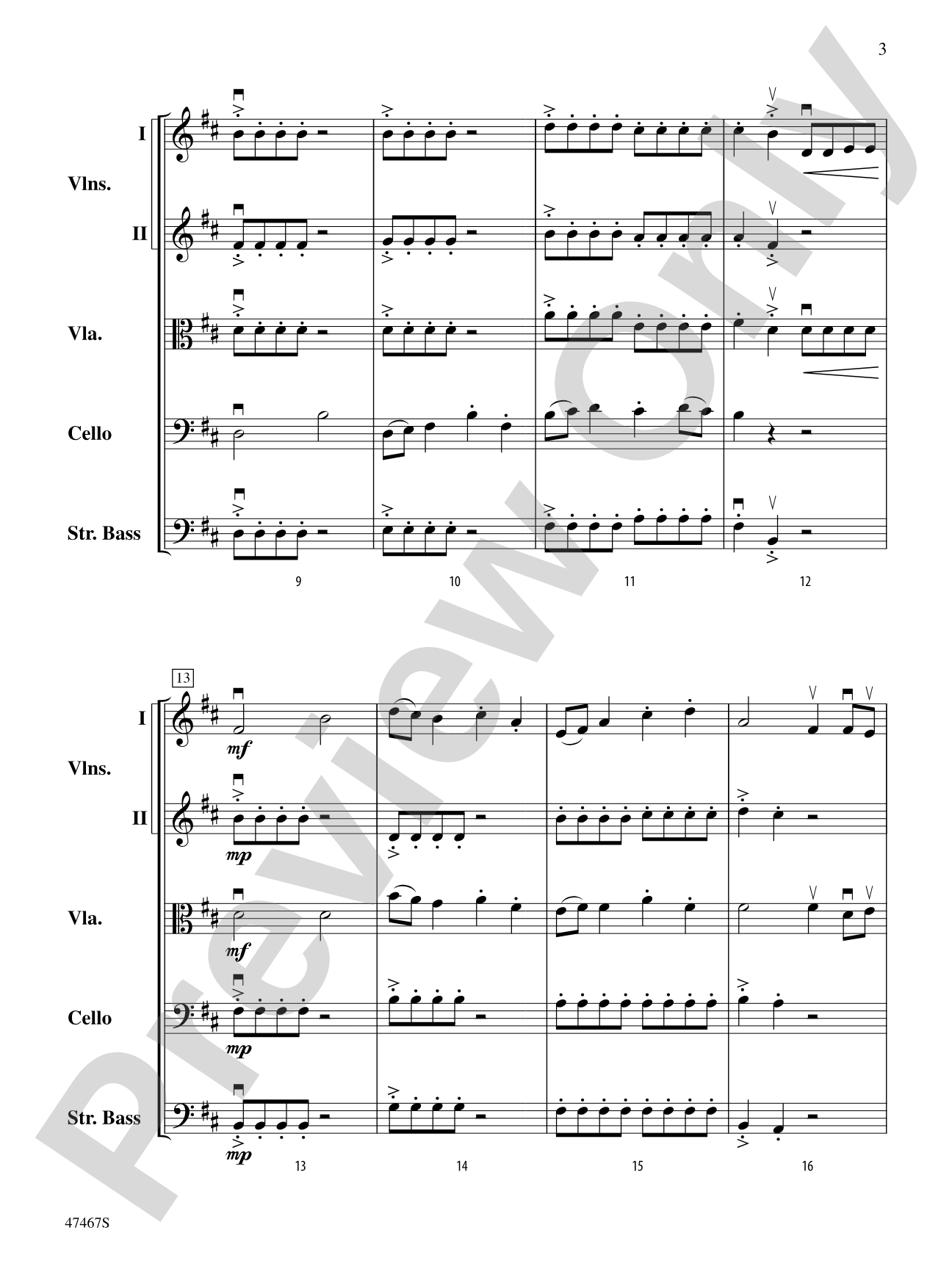 Falconer: String Orchestra Conductor Score & Parts