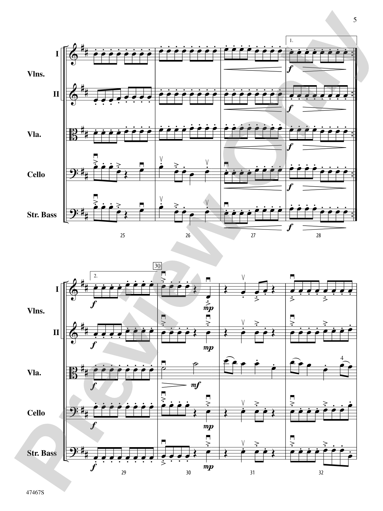 Falconer: String Orchestra Conductor Score & Parts
