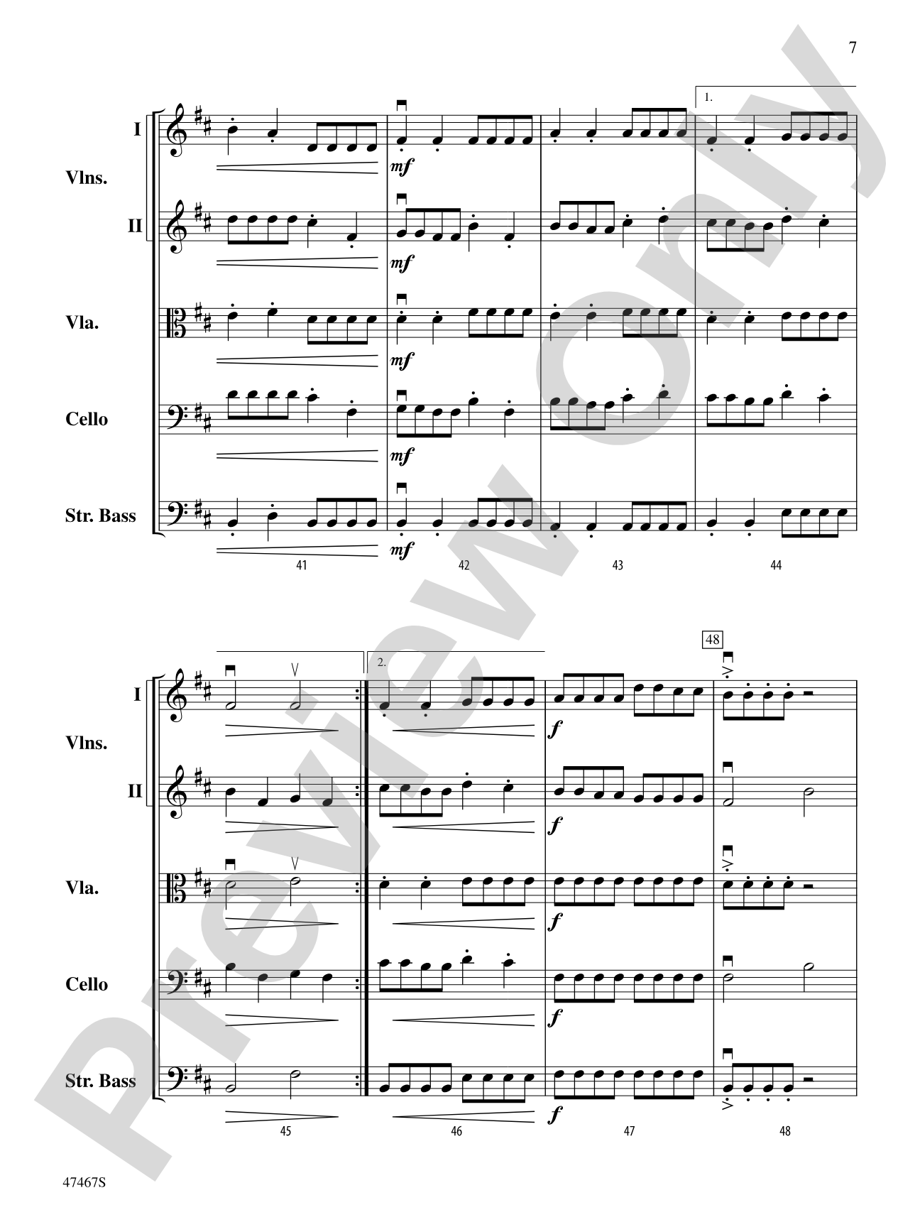Falconer: String Orchestra Conductor Score & Parts
