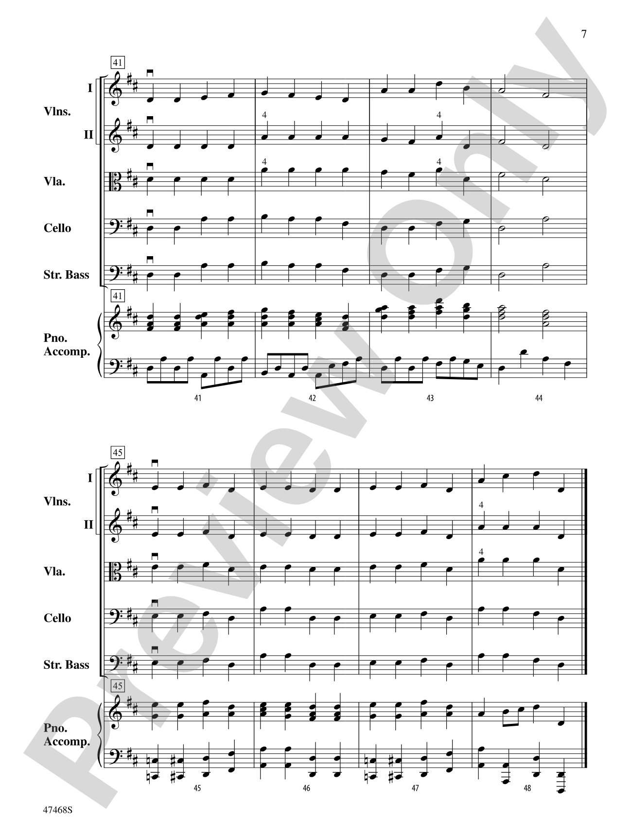 D-Tour: String Orchestra Conductor Score & Parts