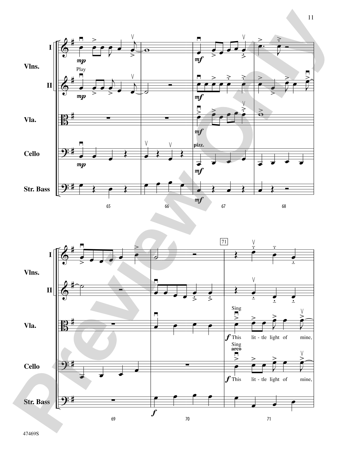 Mama Don't Allow: String Orchestra Conductor Score