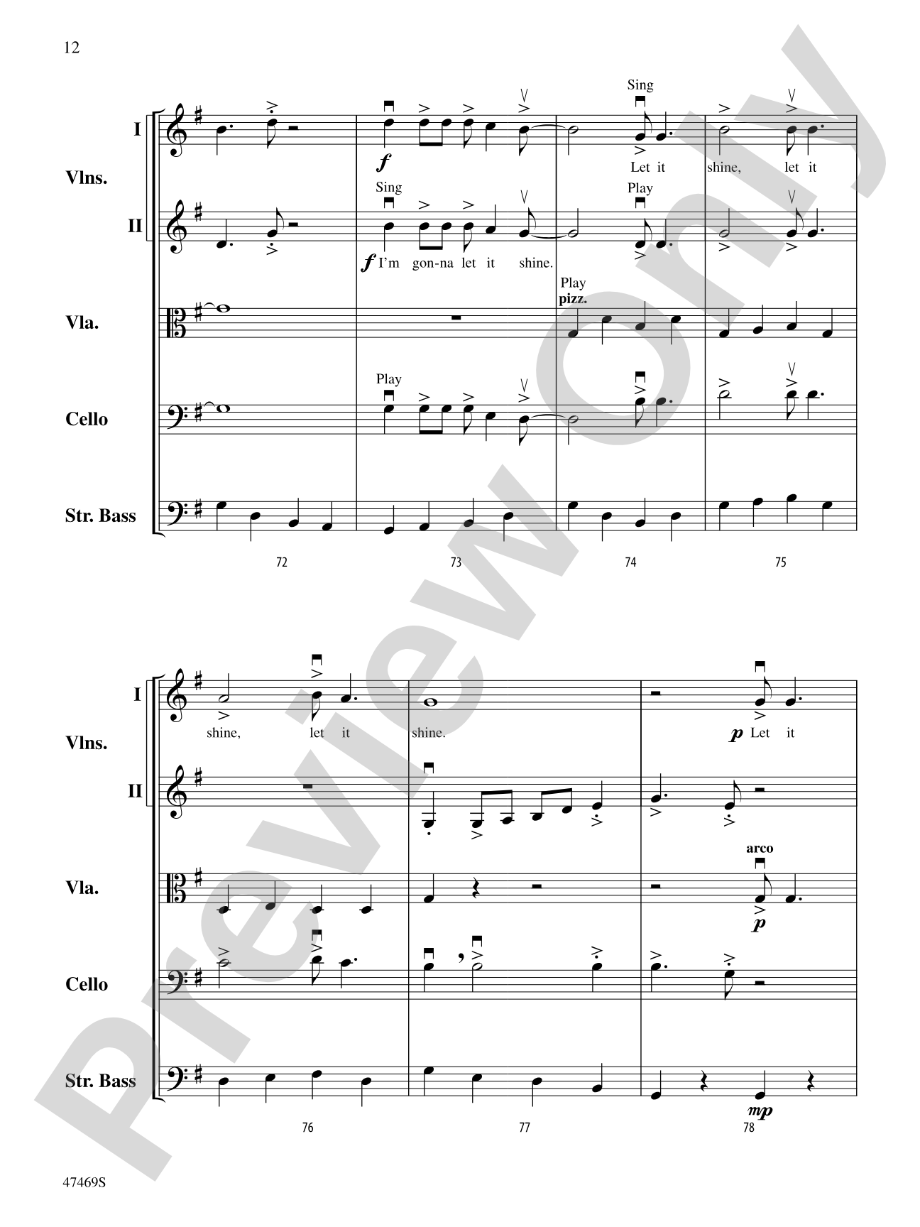 Mama Don't Allow: String Orchestra Conductor Score
