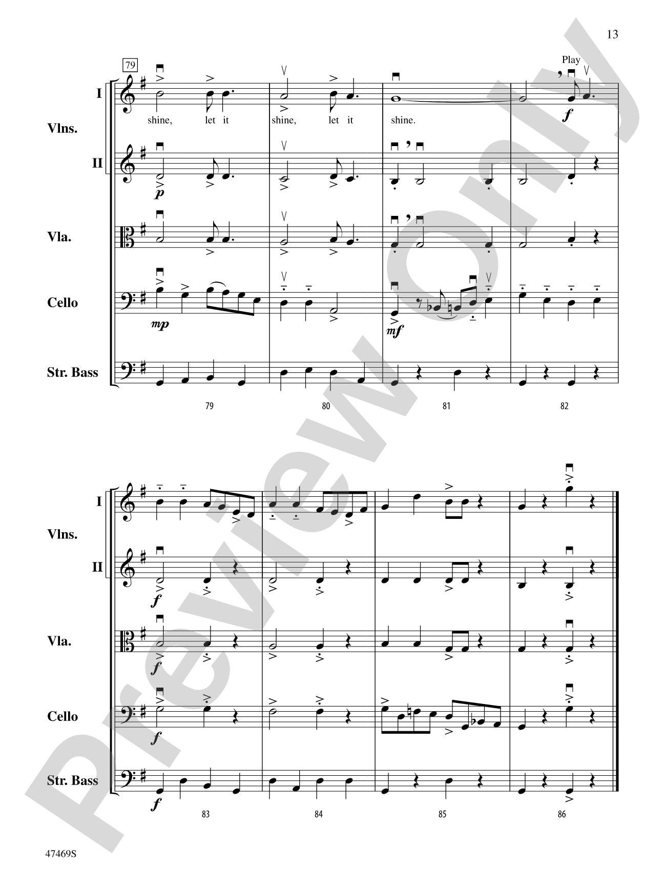 Mama Don't Allow: String Orchestra Conductor Score