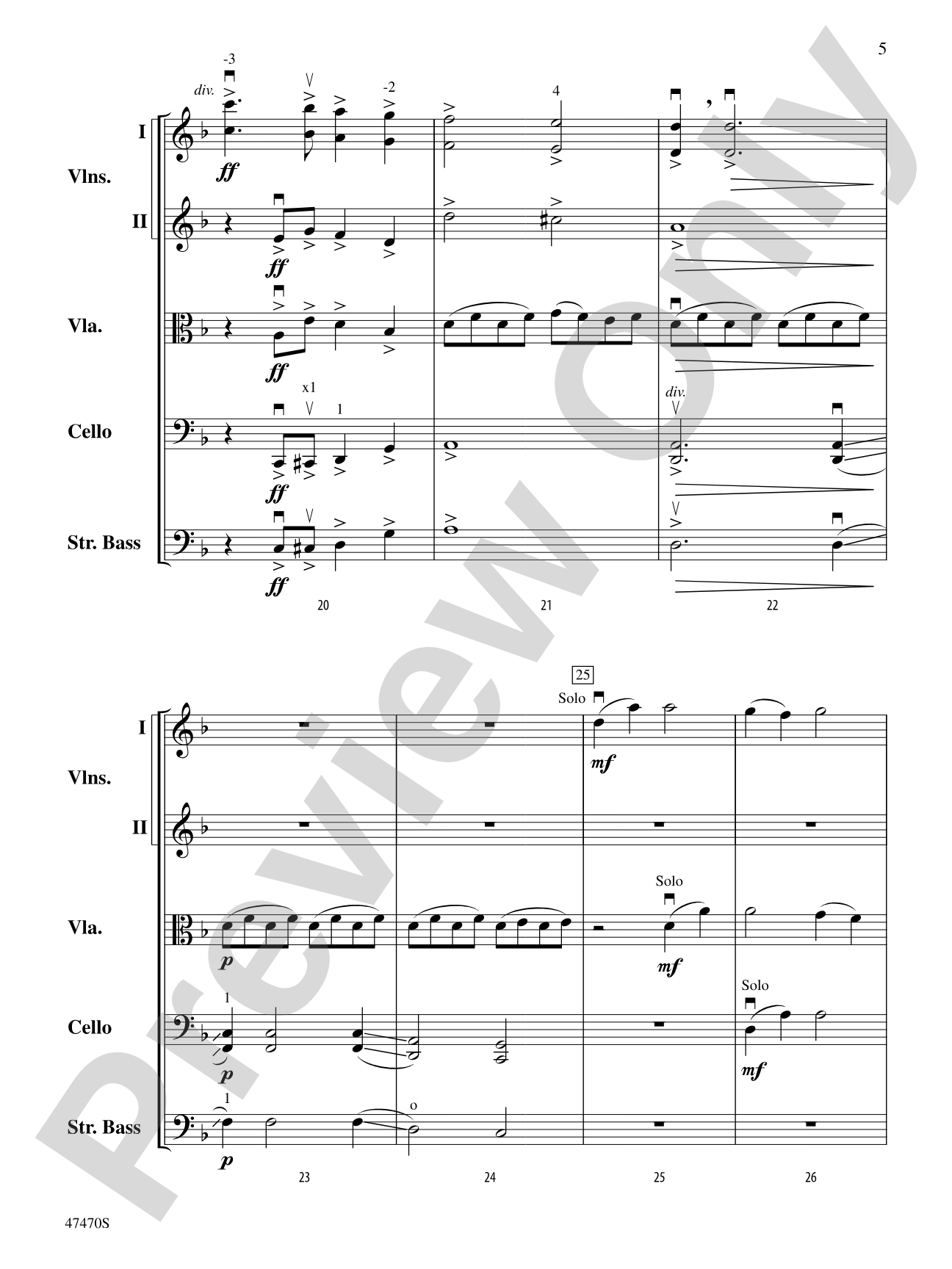 Legend of the Ghost Stallion: String Orchestra Conductor Score & Parts