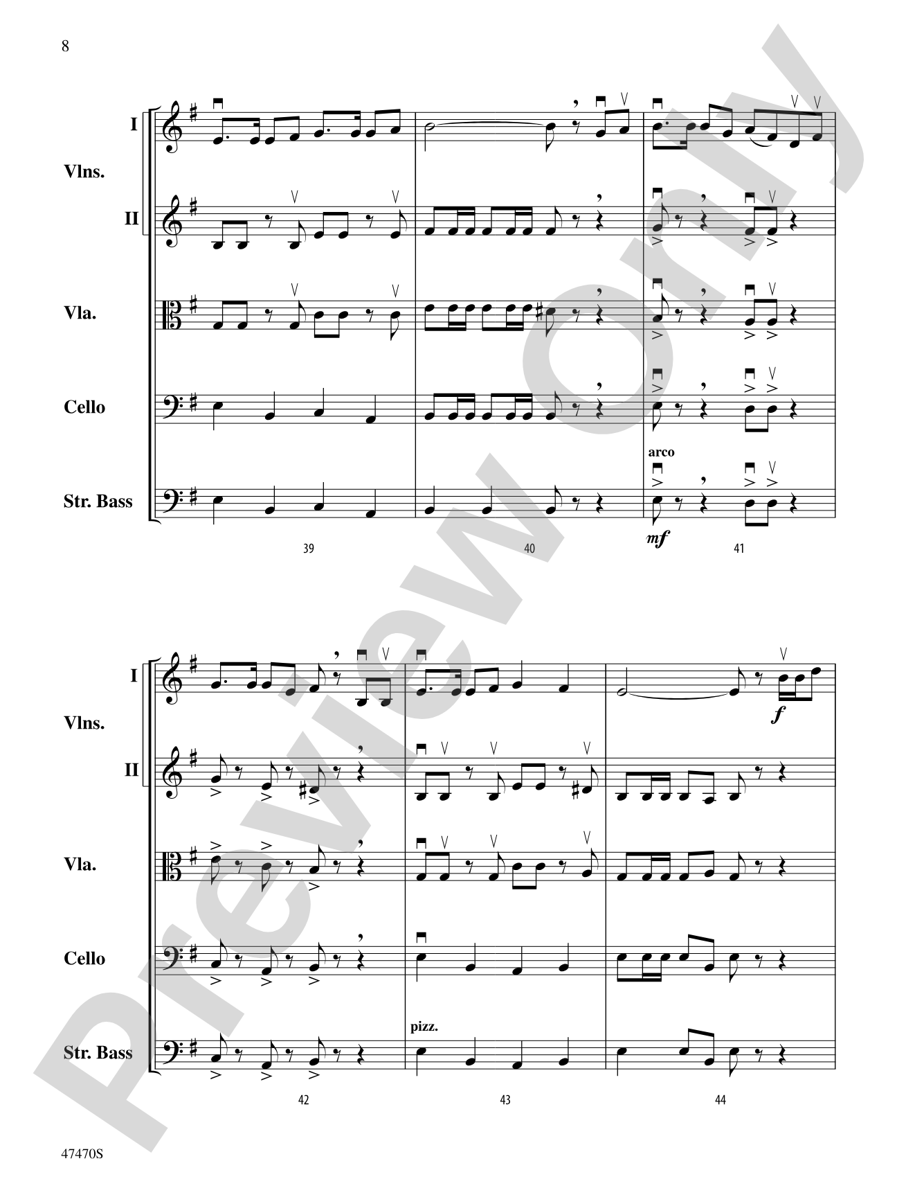 Legend of the Ghost Stallion: String Orchestra Conductor Score & Parts