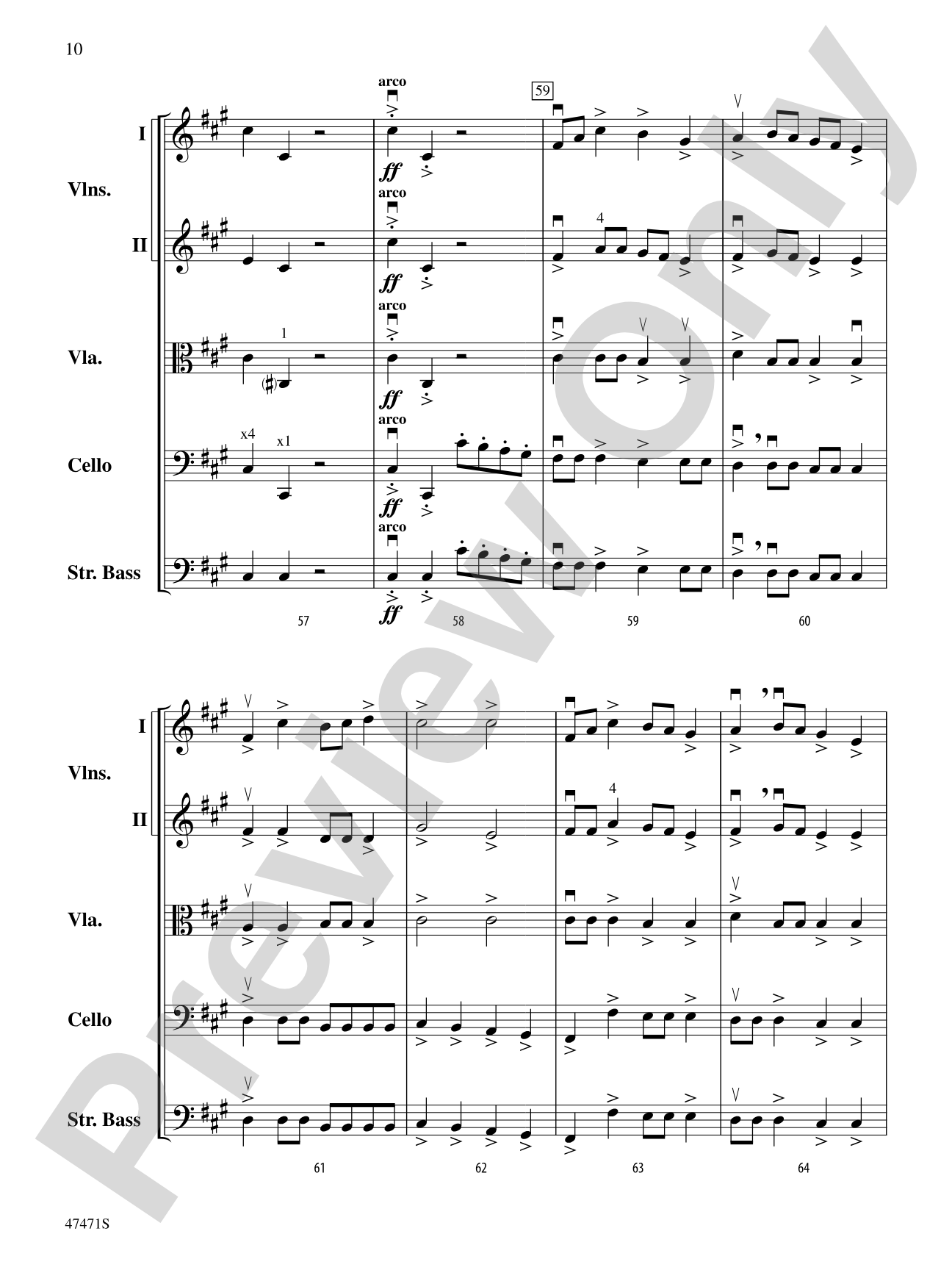 The Monster Named Stretch: String Orchestra Conductor Score & Parts