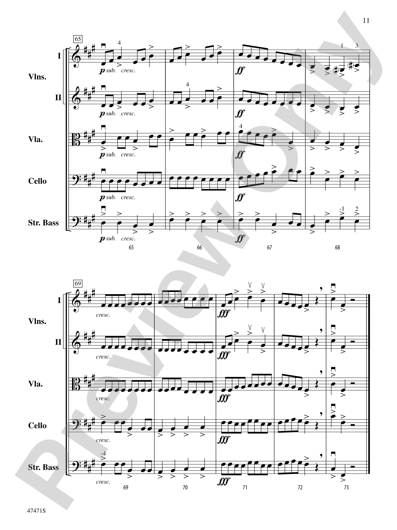 The Monster Named Stretch: String Orchestra Conductor Score & Parts