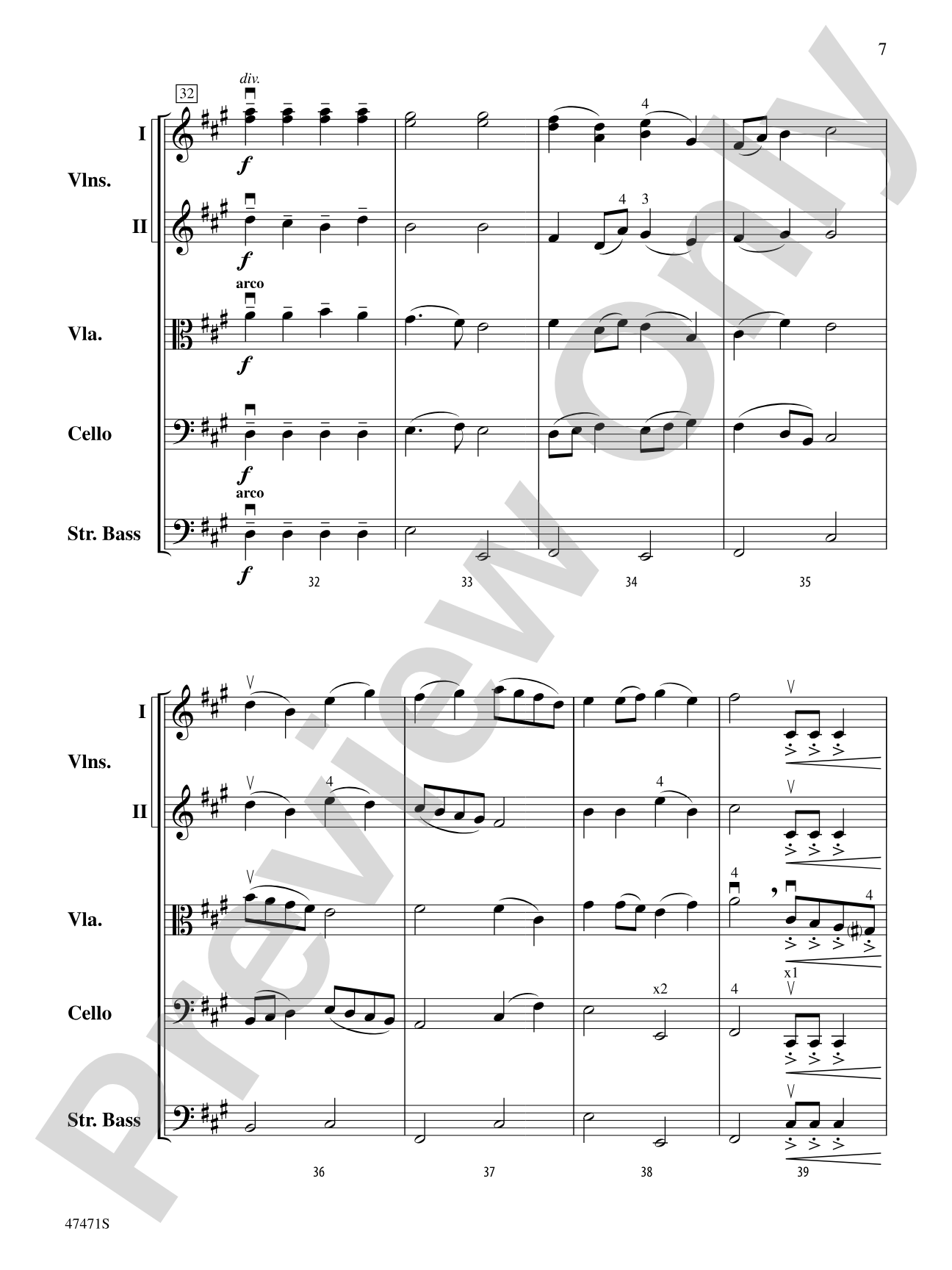 The Monster Named Stretch: String Orchestra Conductor Score & Parts