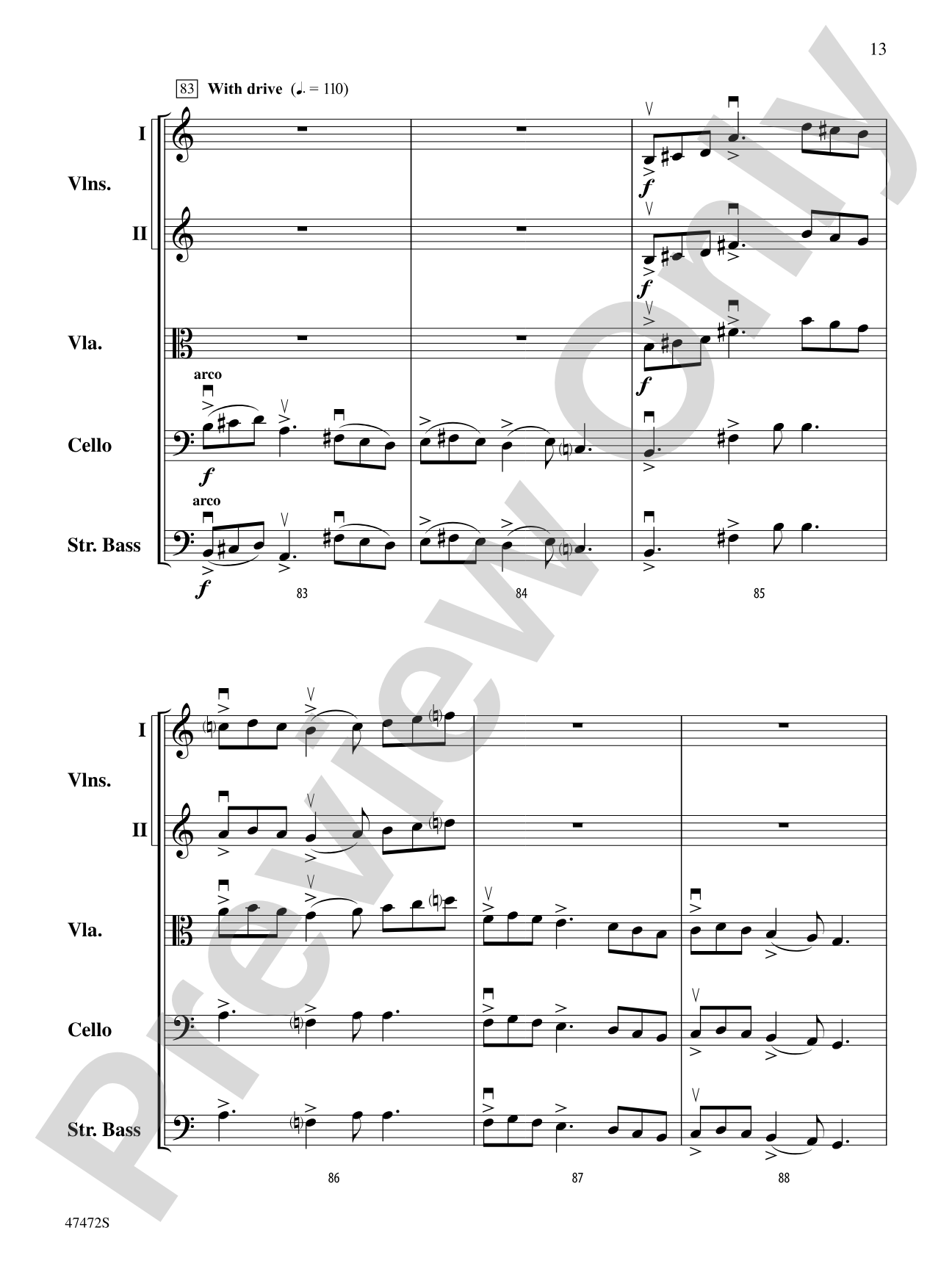 Legacy: String Orchestra Conductor Score & Parts