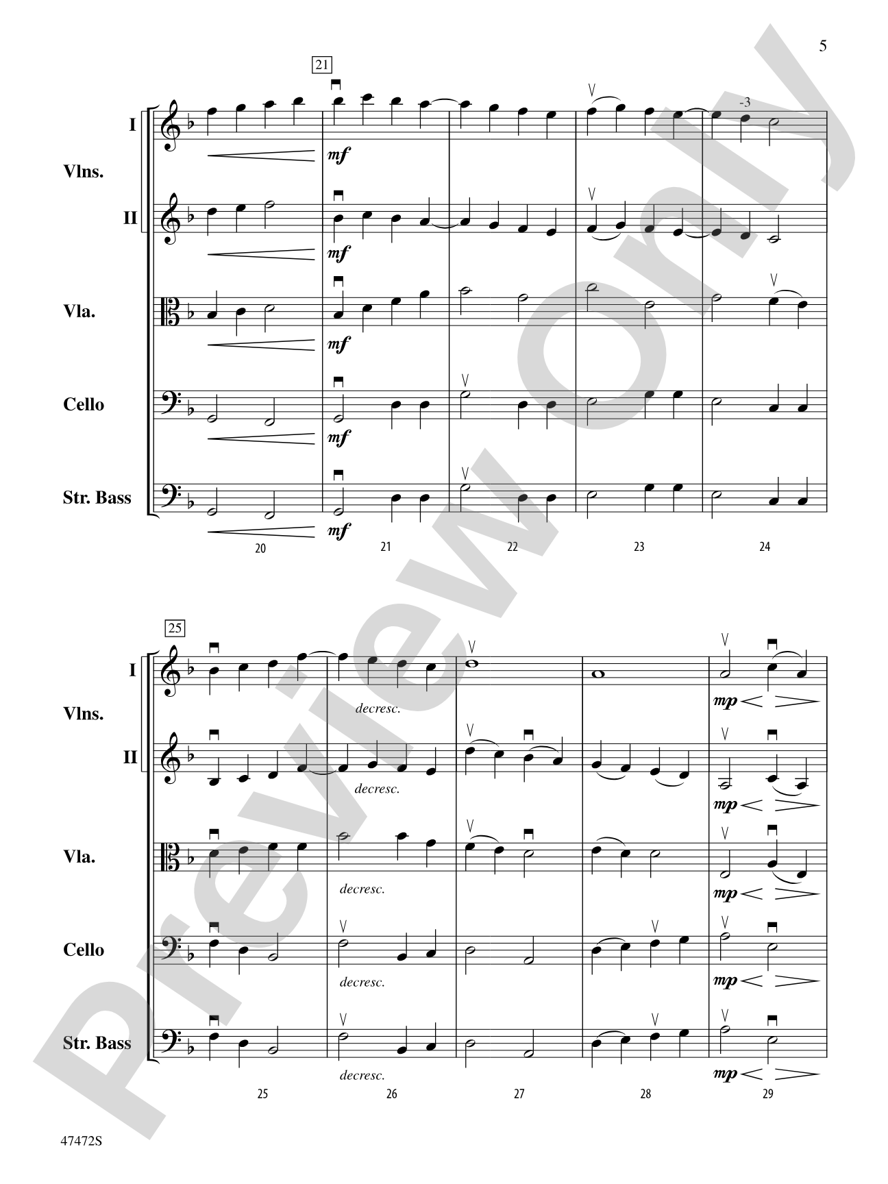 Legacy: String Orchestra Conductor Score & Parts