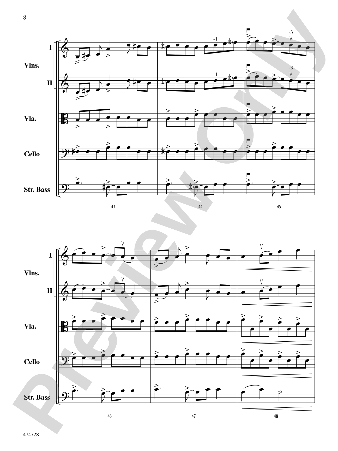 Legacy: String Orchestra Conductor Score & Parts