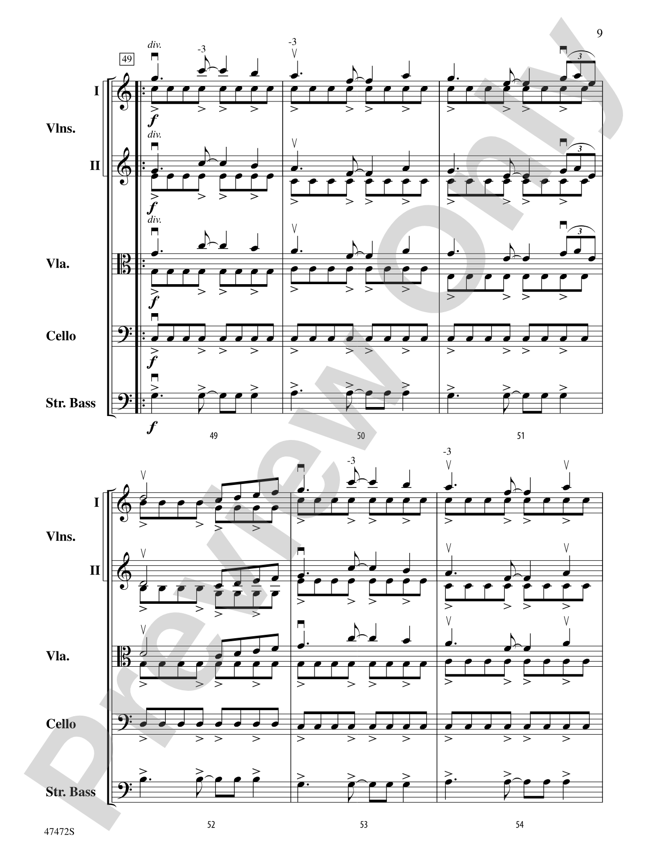 Legacy: String Orchestra Conductor Score & Parts