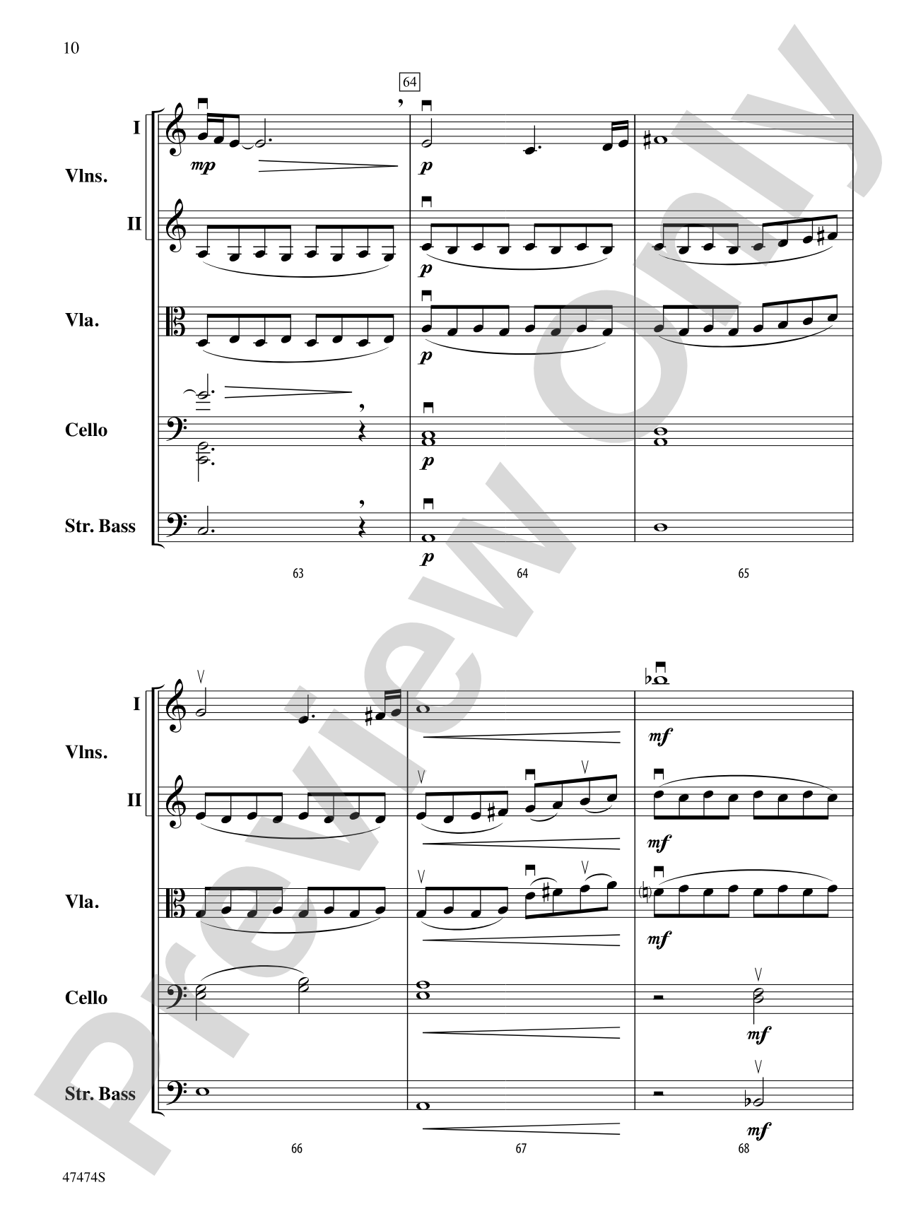 Fanfare, Fantasy, and Fugue: String Orchestra Conductor Score & Parts