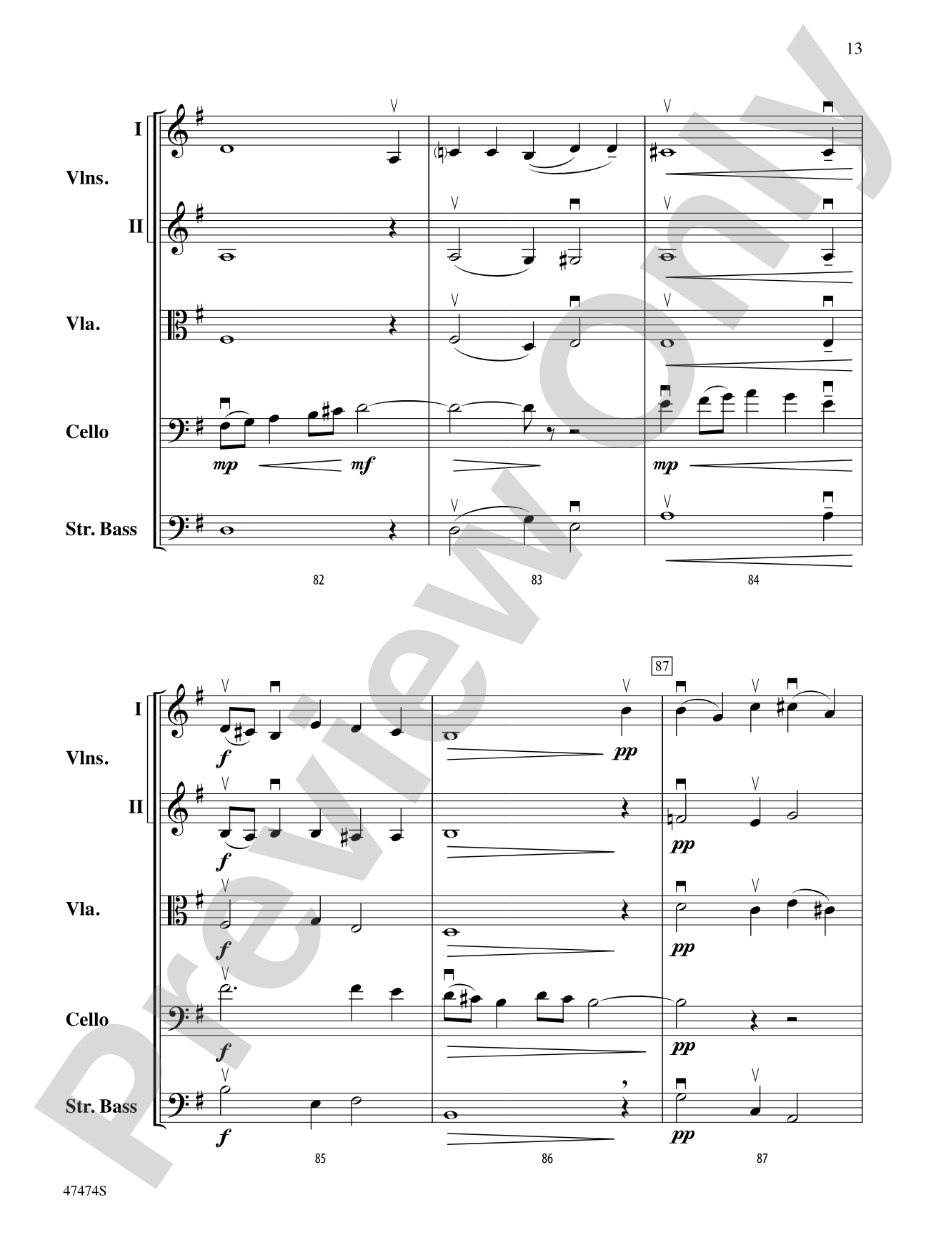Fanfare, Fantasy, and Fugue: String Orchestra Conductor Score & Parts