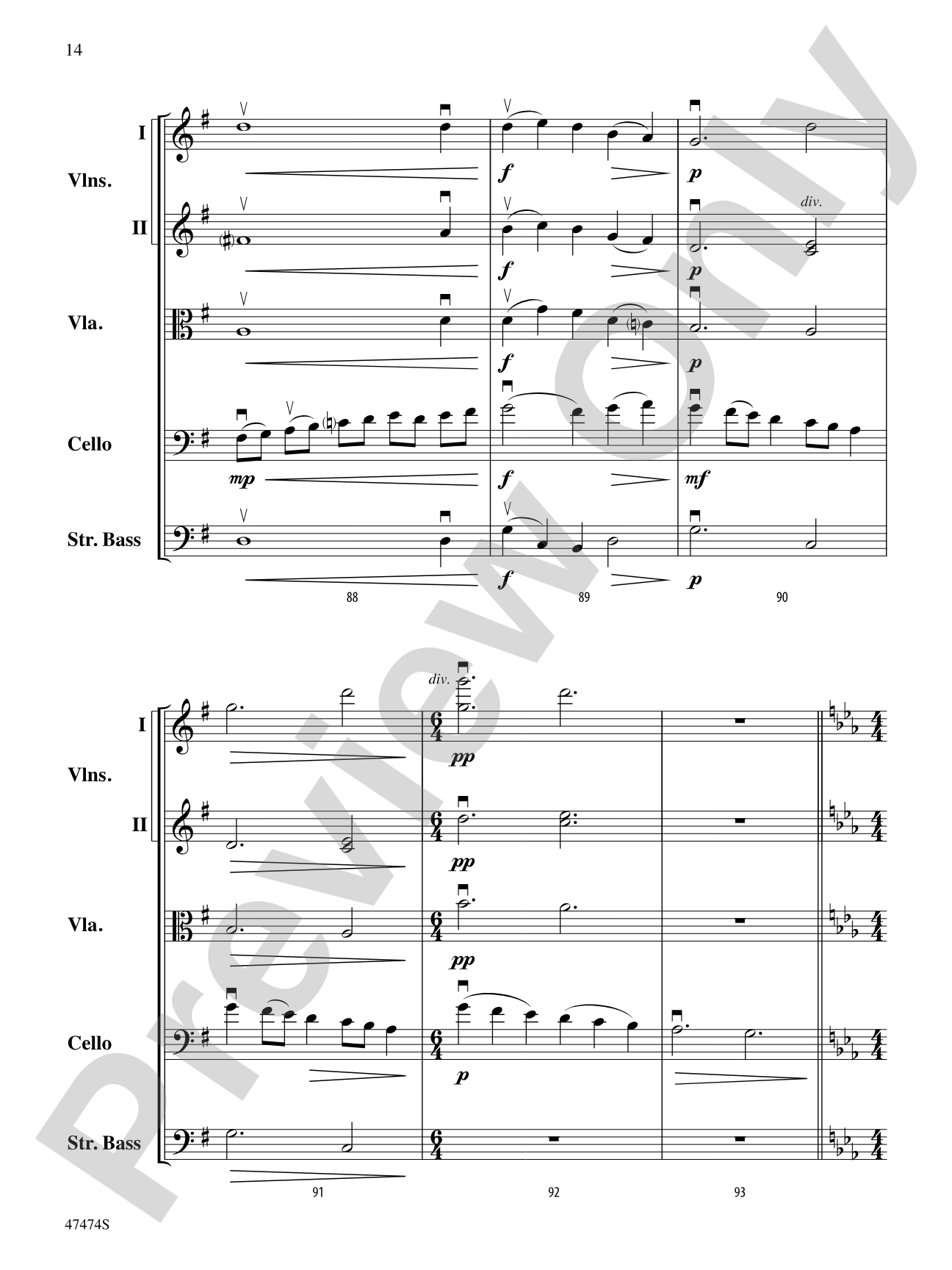 Fanfare, Fantasy, and Fugue: String Orchestra Conductor Score & Parts