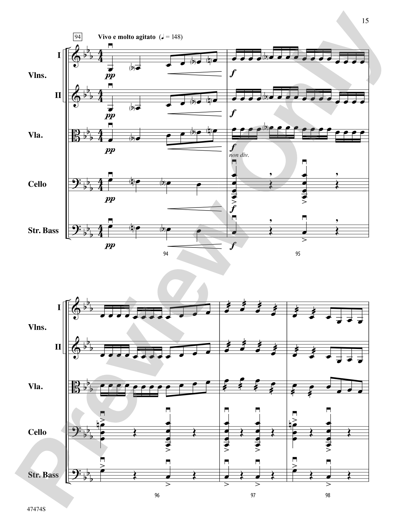 Fanfare, Fantasy, and Fugue: String Orchestra Conductor Score & Parts