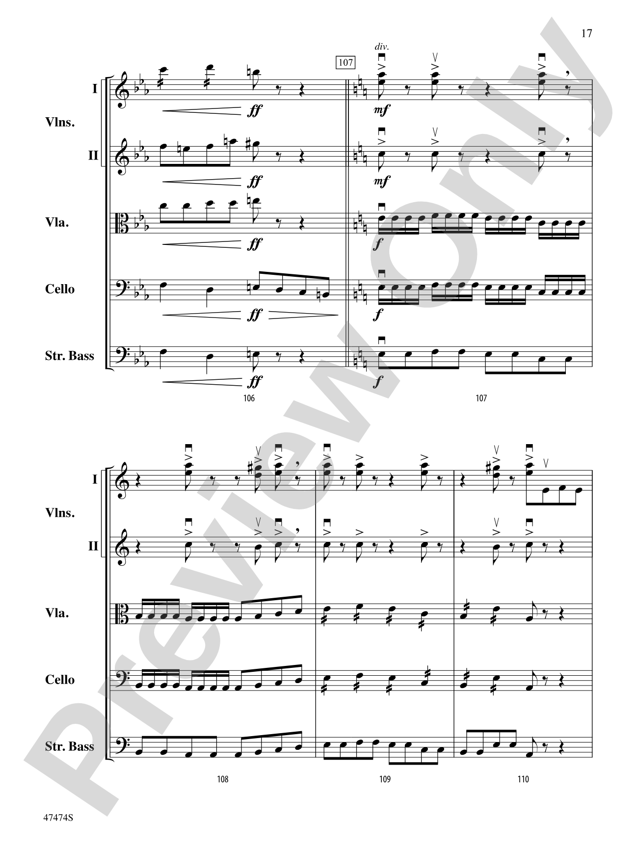 Fanfare, Fantasy, and Fugue: String Orchestra Conductor Score & Parts