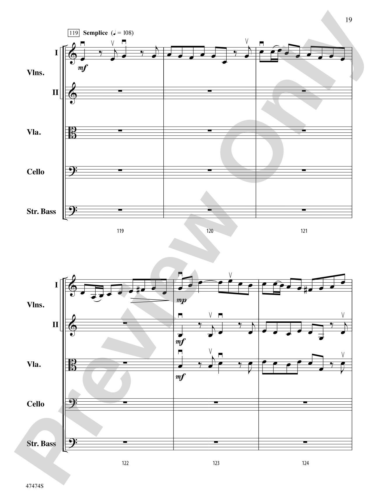 Fanfare, Fantasy, and Fugue: String Orchestra Conductor Score & Parts