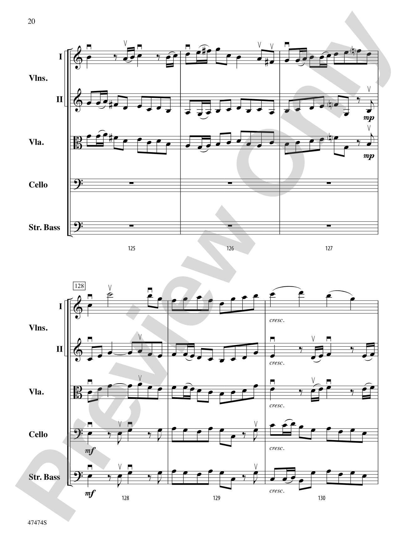 Fanfare, Fantasy, and Fugue: String Orchestra Conductor Score & Parts
