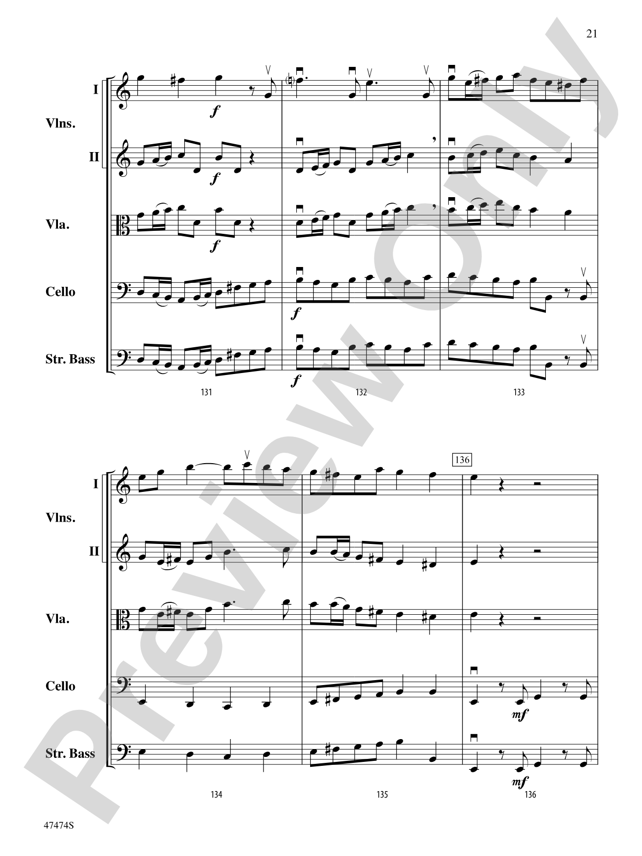 Fanfare, Fantasy, and Fugue: String Orchestra Conductor Score & Parts