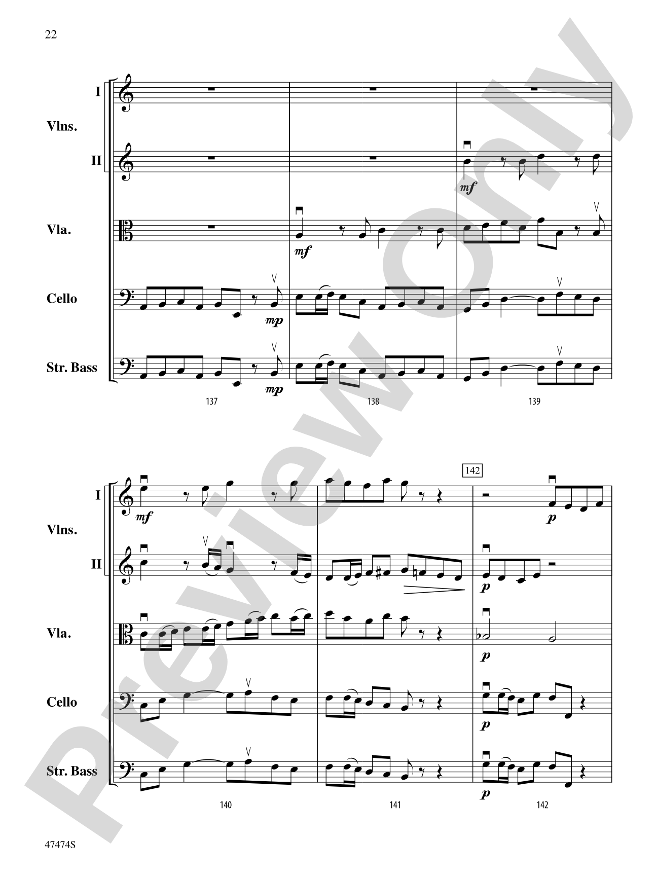 Fanfare, Fantasy, and Fugue: String Orchestra Conductor Score & Parts