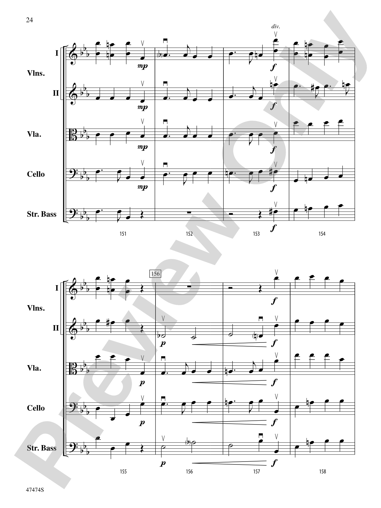 Fanfare, Fantasy, and Fugue: String Orchestra Conductor Score & Parts