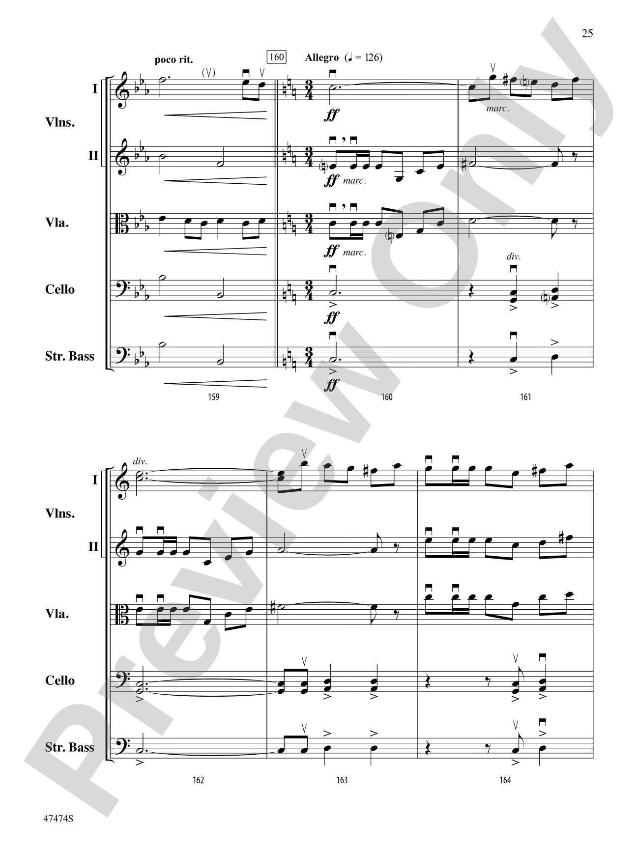 Fanfare, Fantasy, and Fugue: String Orchestra Conductor Score & Parts