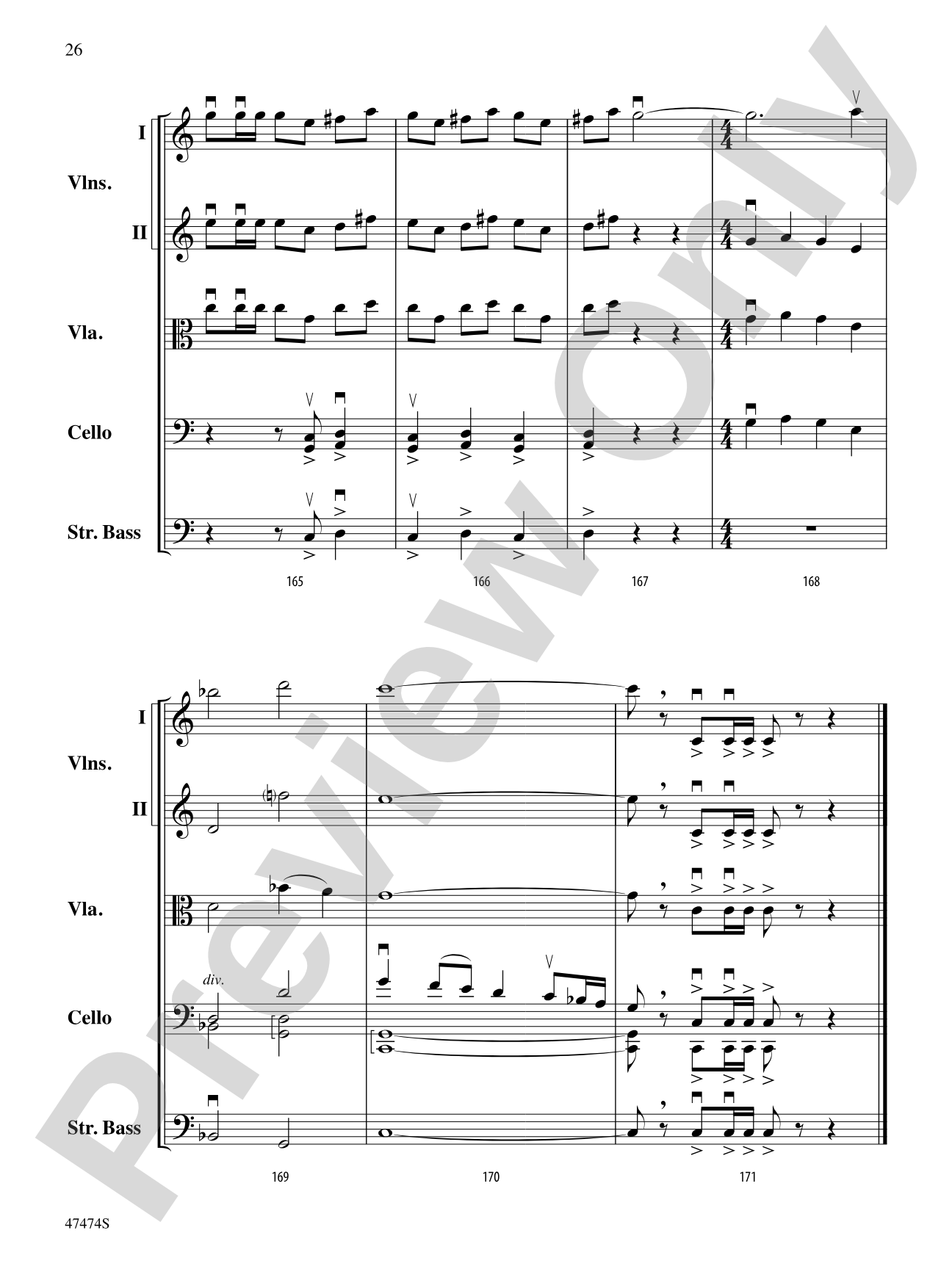 Fanfare, Fantasy, and Fugue: String Orchestra Conductor Score & Parts