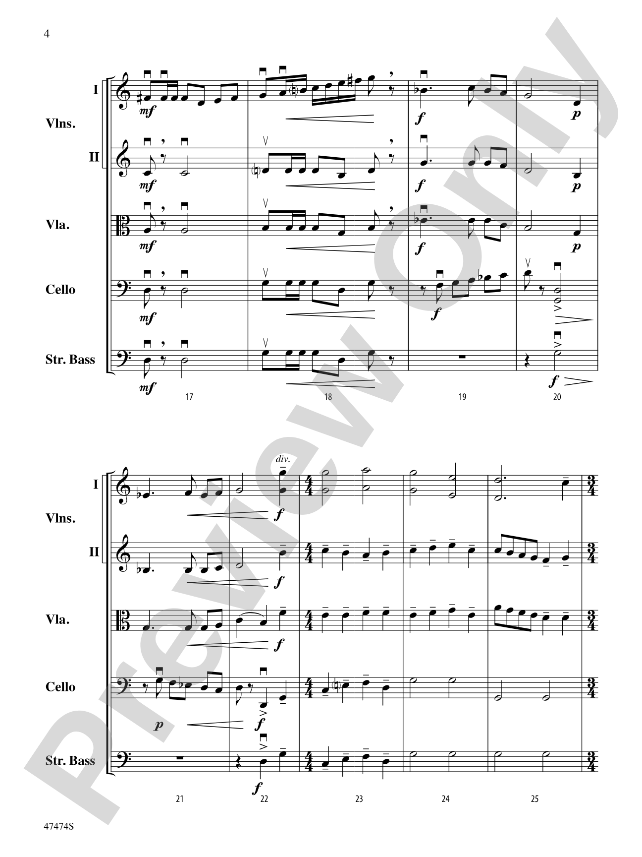 Fanfare, Fantasy, and Fugue: String Orchestra Conductor Score & Parts