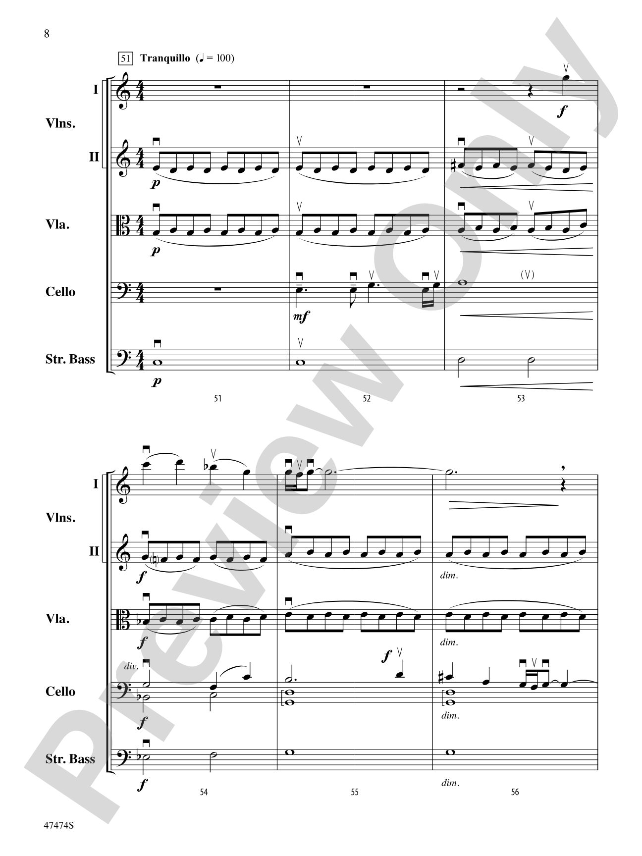 Fanfare, Fantasy, and Fugue: String Orchestra Conductor Score & Parts