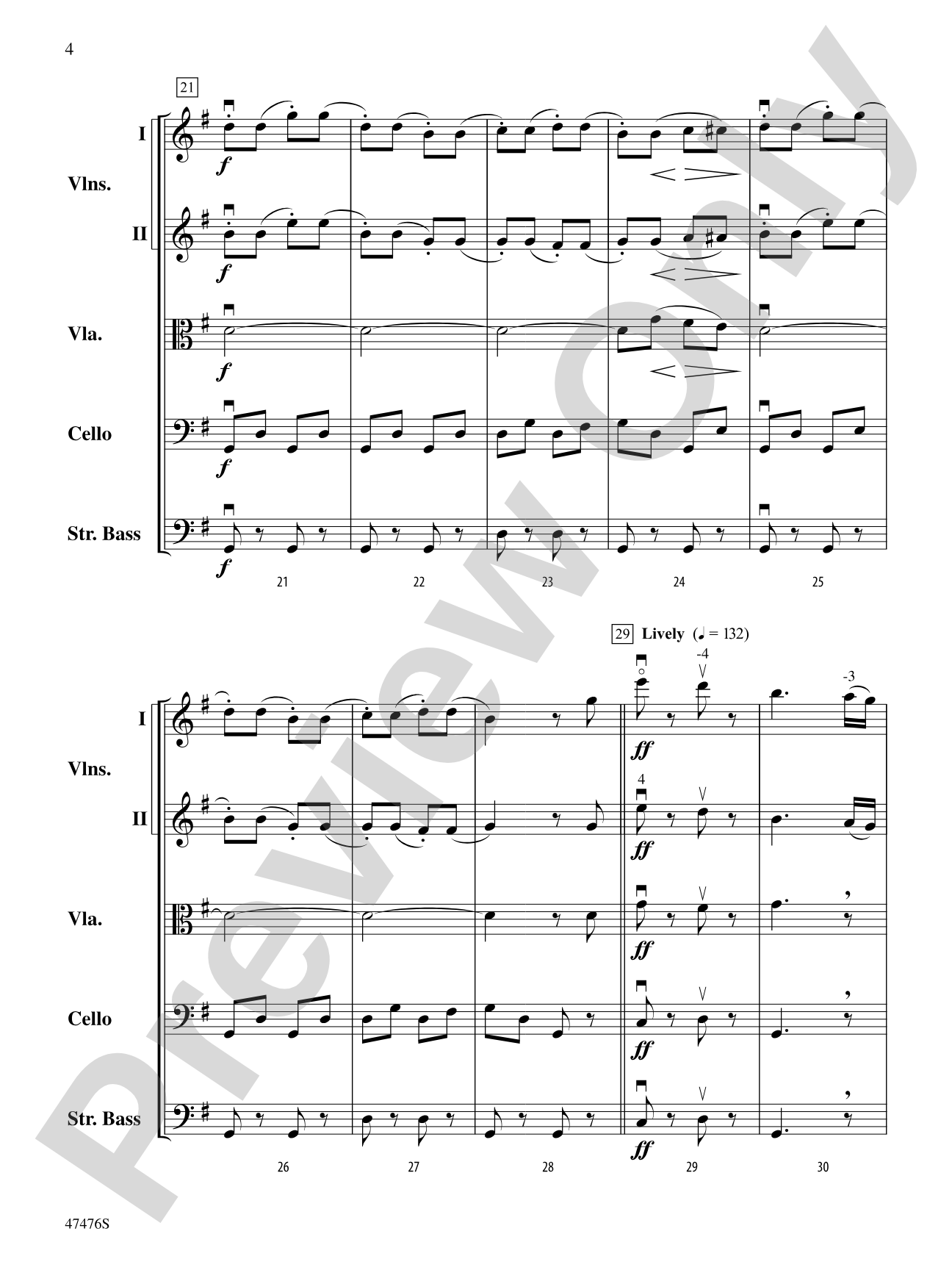 Slavonic Dance: String Orchestra Conductor Score & Parts