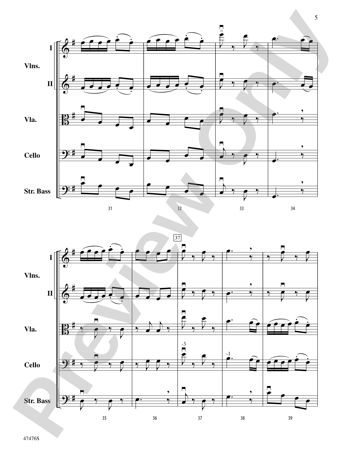 Slavonic Dance: String Orchestra Conductor Score & Parts