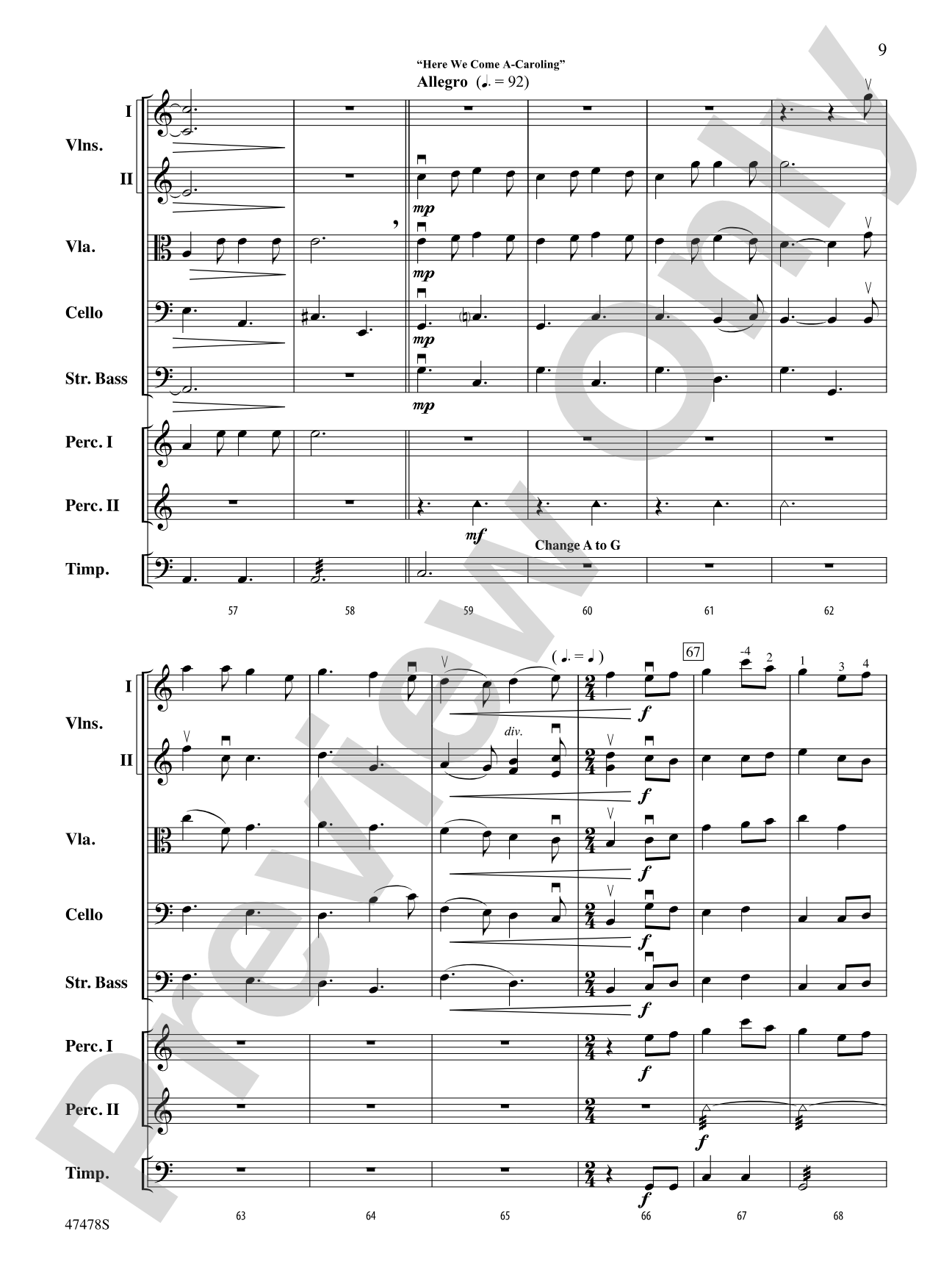 A Festival of Christmas: String Orchestra Conductor Score & Parts