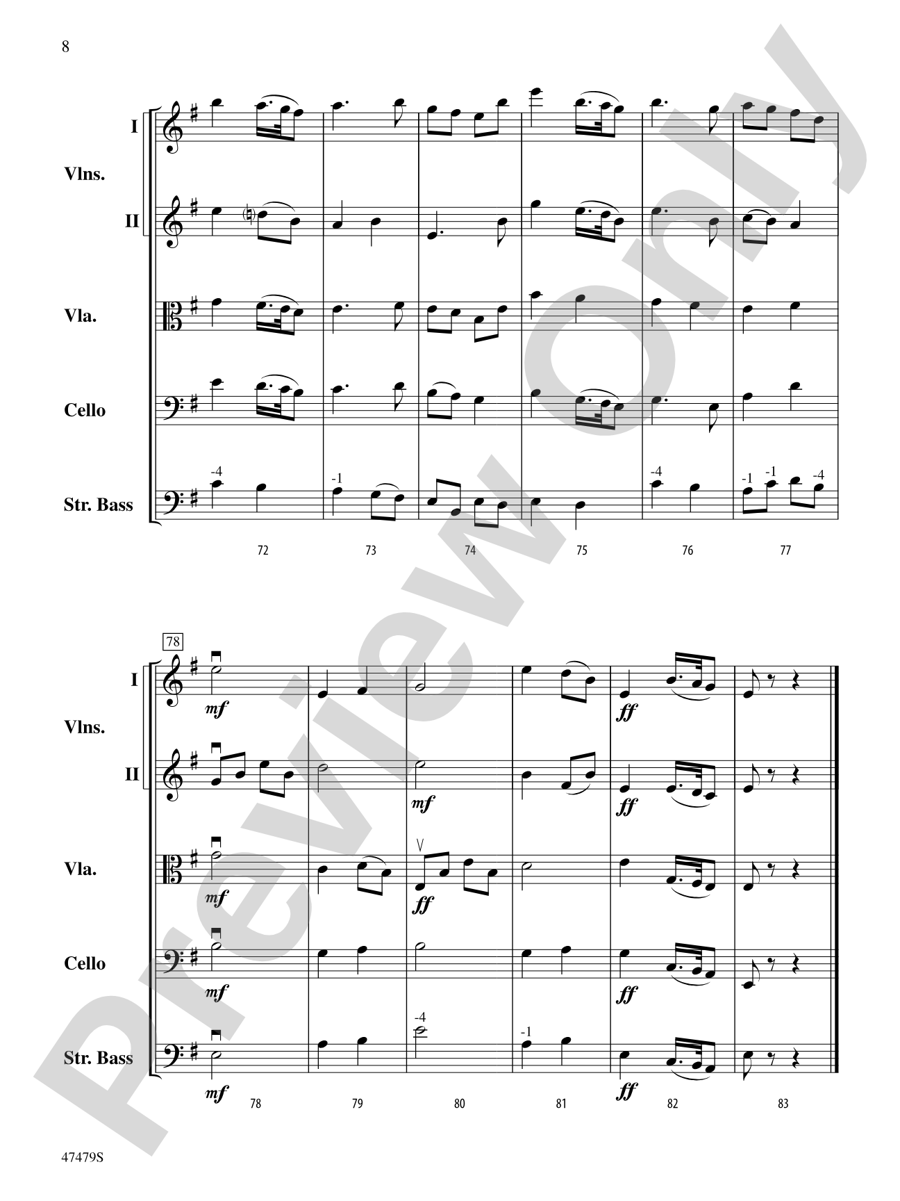 Minstrel: String Orchestra Conductor Score & Parts