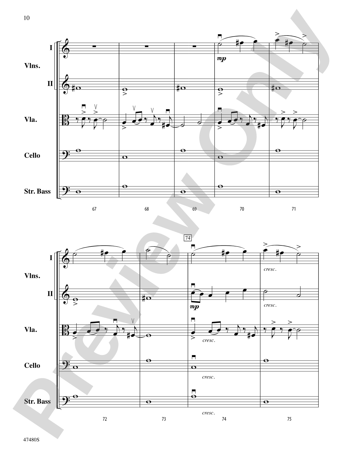 Primal Strings: String Orchestra Conductor Score & Parts