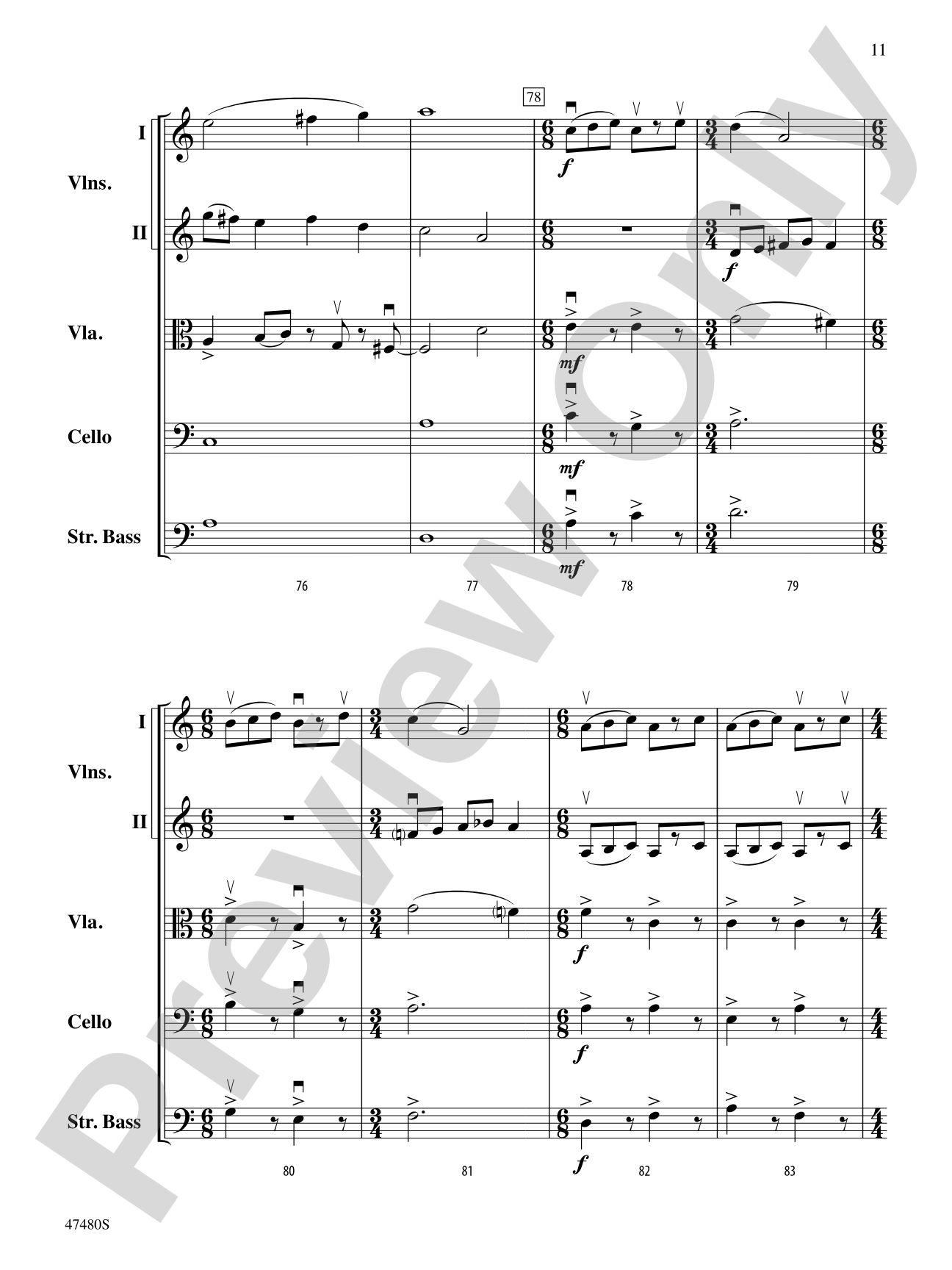 Primal Strings: String Orchestra Conductor Score & Parts