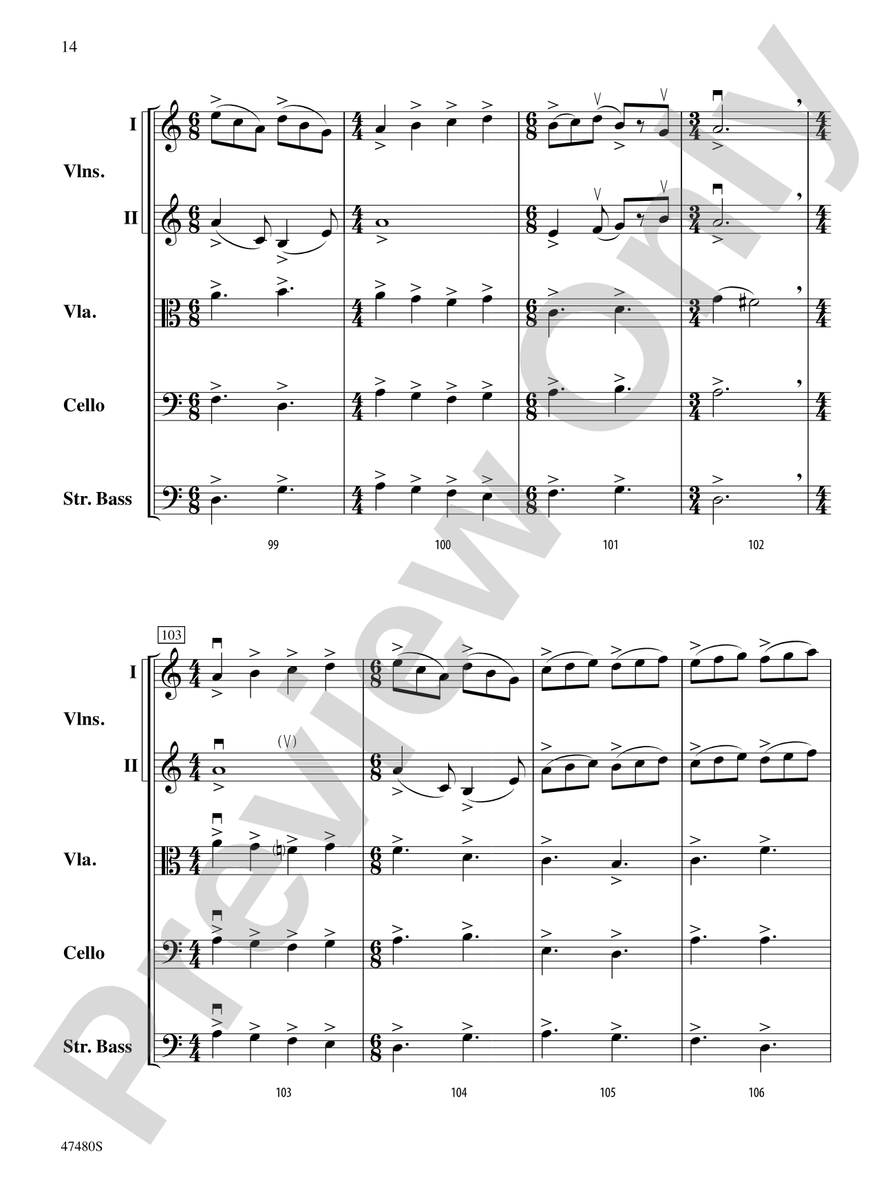 Primal Strings: String Orchestra Conductor Score & Parts